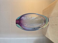 Sculptural Murano Art Glass Vase Attributed to Flavio