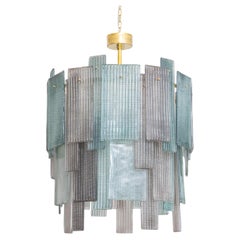 Lámpara escultórica de cristal de Murano, Pareja Disponible, en stock