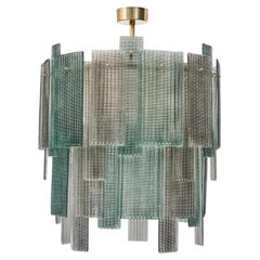 Lámpara escultórica de cristal de Murano, Pareja Disponible, en stock