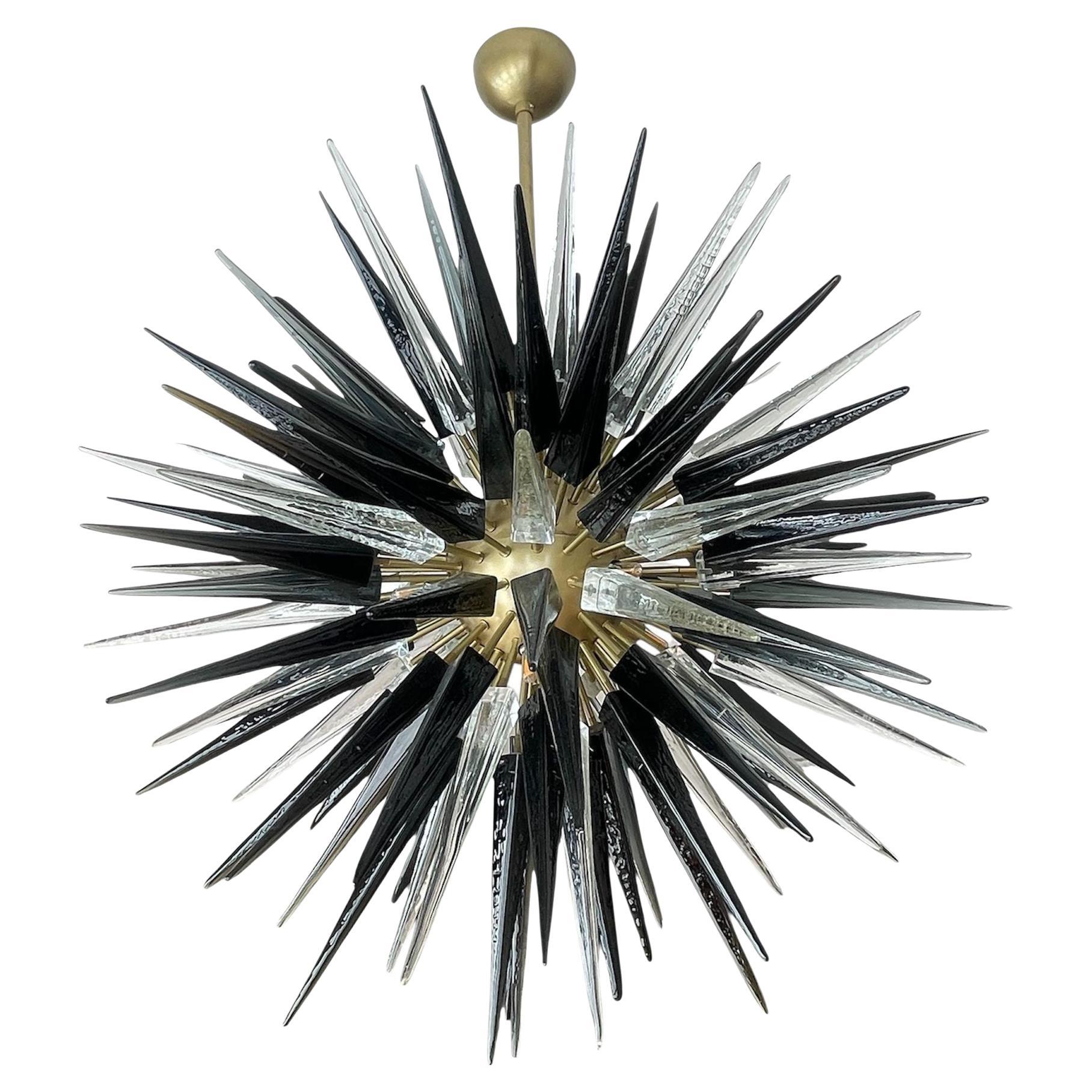 Araña escultórica Sputnik de cristal de Murano, Italia, 1995.