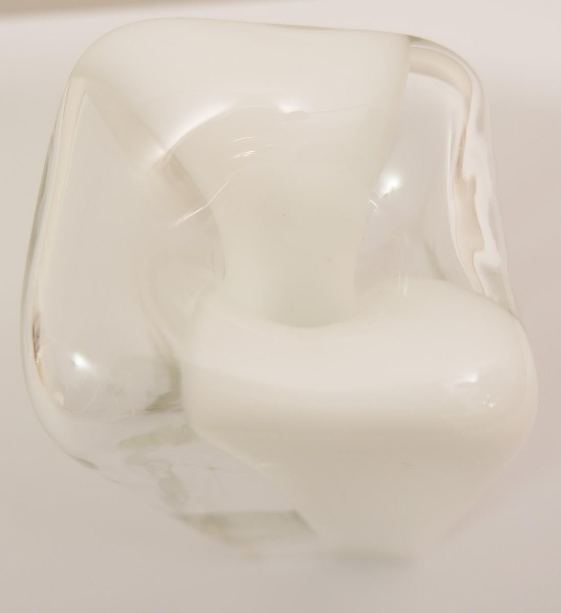 Italian Sculptural Murano Glass Vase by Carlo Nason for Mazzega, Italy, 1970s