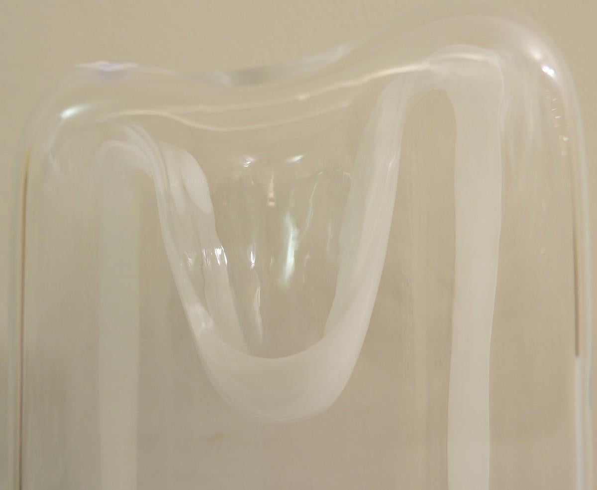 Sculptural Murano Glass Vase by Carlo Nason for Mazzega, Italy, 1970s In Good Condition In Brussels, BE