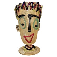 Sculptural Murano Glass Vase by Maestro Fabio Tagliapietra, Italy, Circa 2000