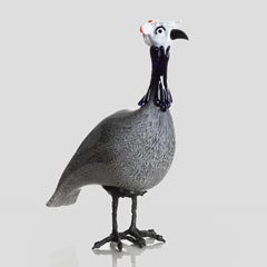 Sculptural Murano Murrine Glass Faraona (Guinea Fowl) by Toni Zuccheri - Venini