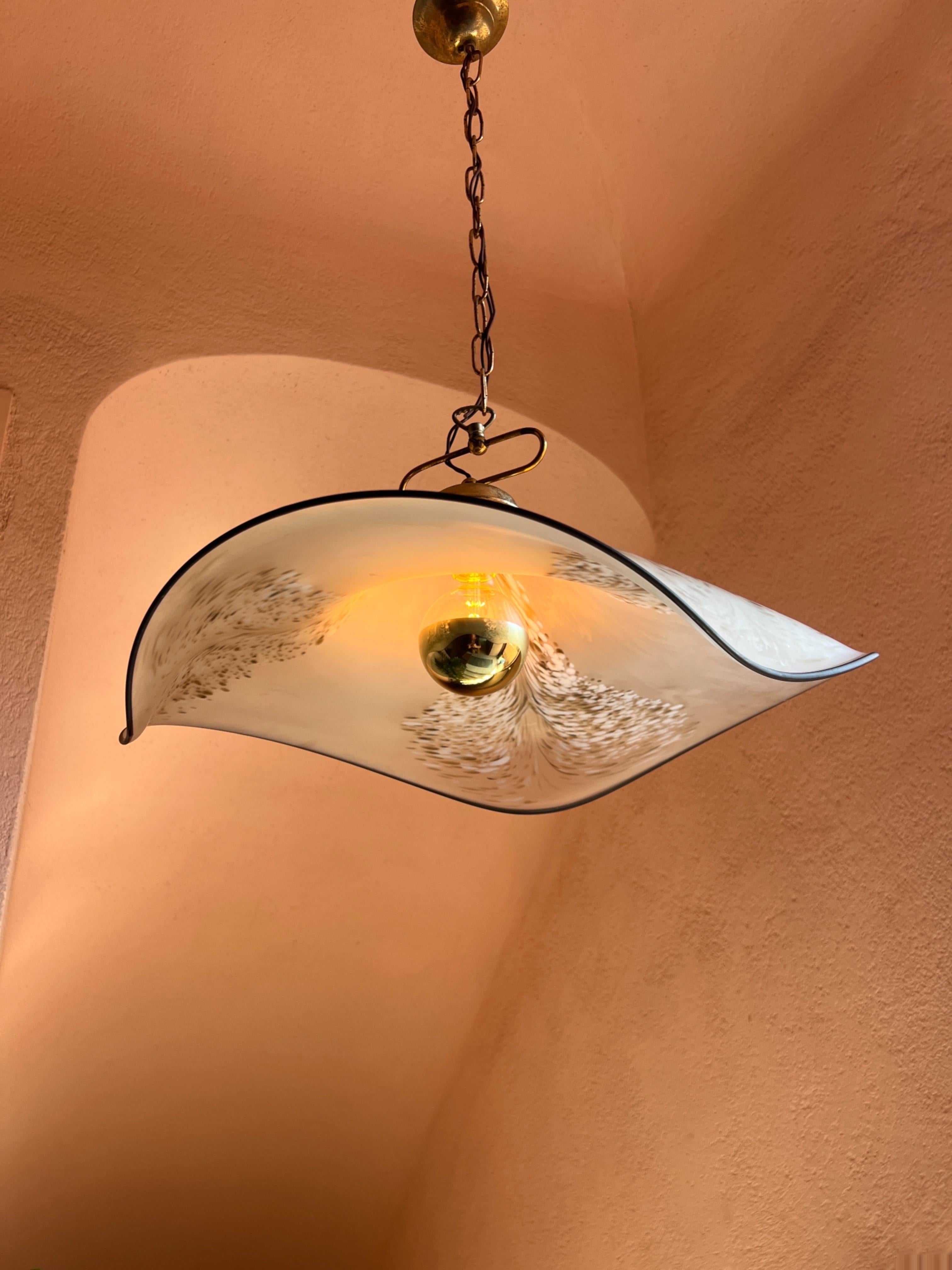 Lampada a sospensione scultorea di Murano Attribuita a La Murrina Anni '70 In condizioni buone in vendita a Palermo, PA