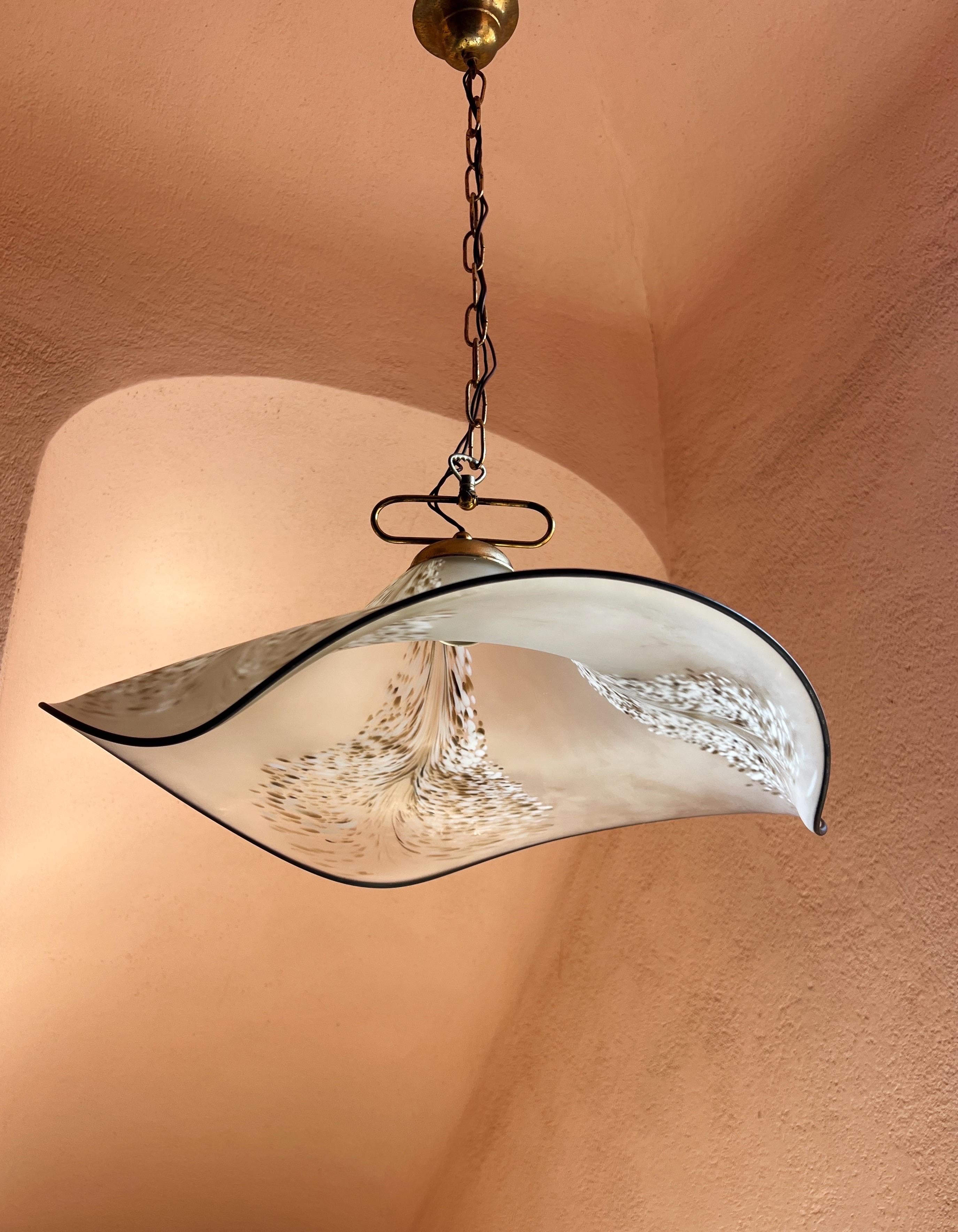 XX secolo Lampada a sospensione scultorea di Murano Attribuita a La Murrina Anni '70 in vendita