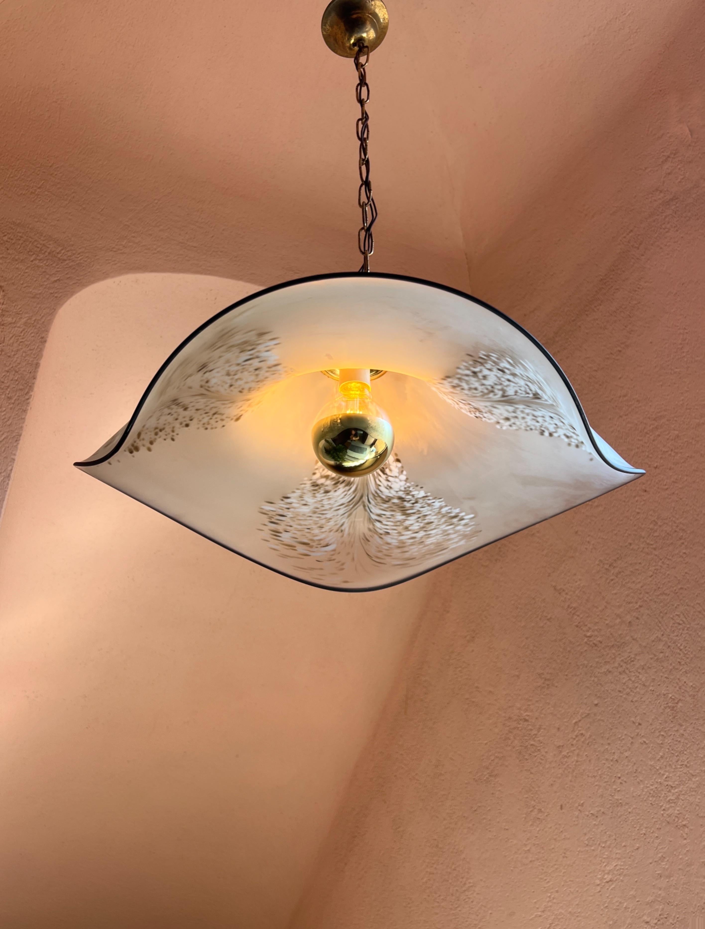 Lampada a sospensione scultorea di Murano Attribuita a La Murrina Anni '70 in vendita 2