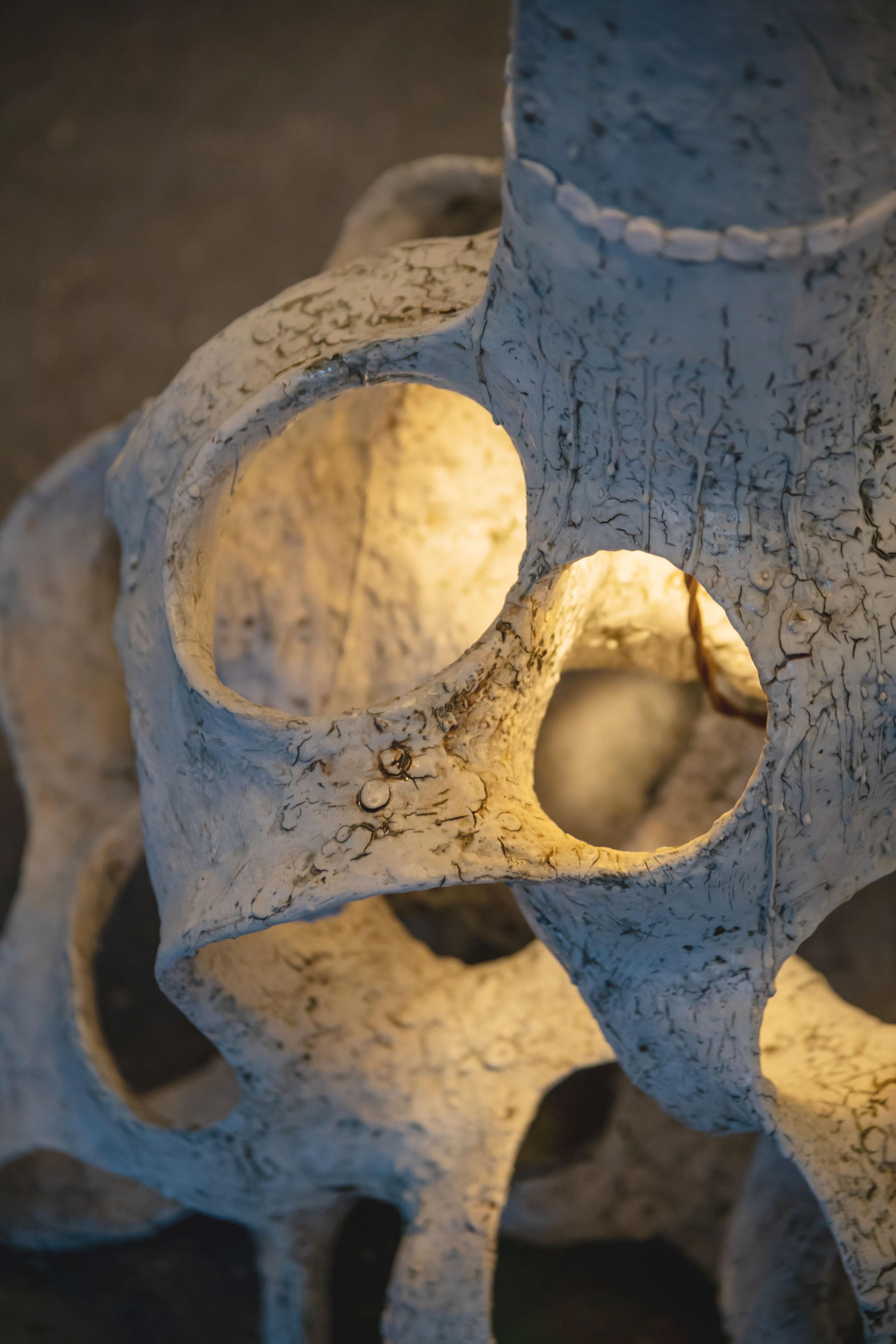 Sculptural Mushroom Ceramic Floor Lamp by Agnès Debizet, France For Sale 4