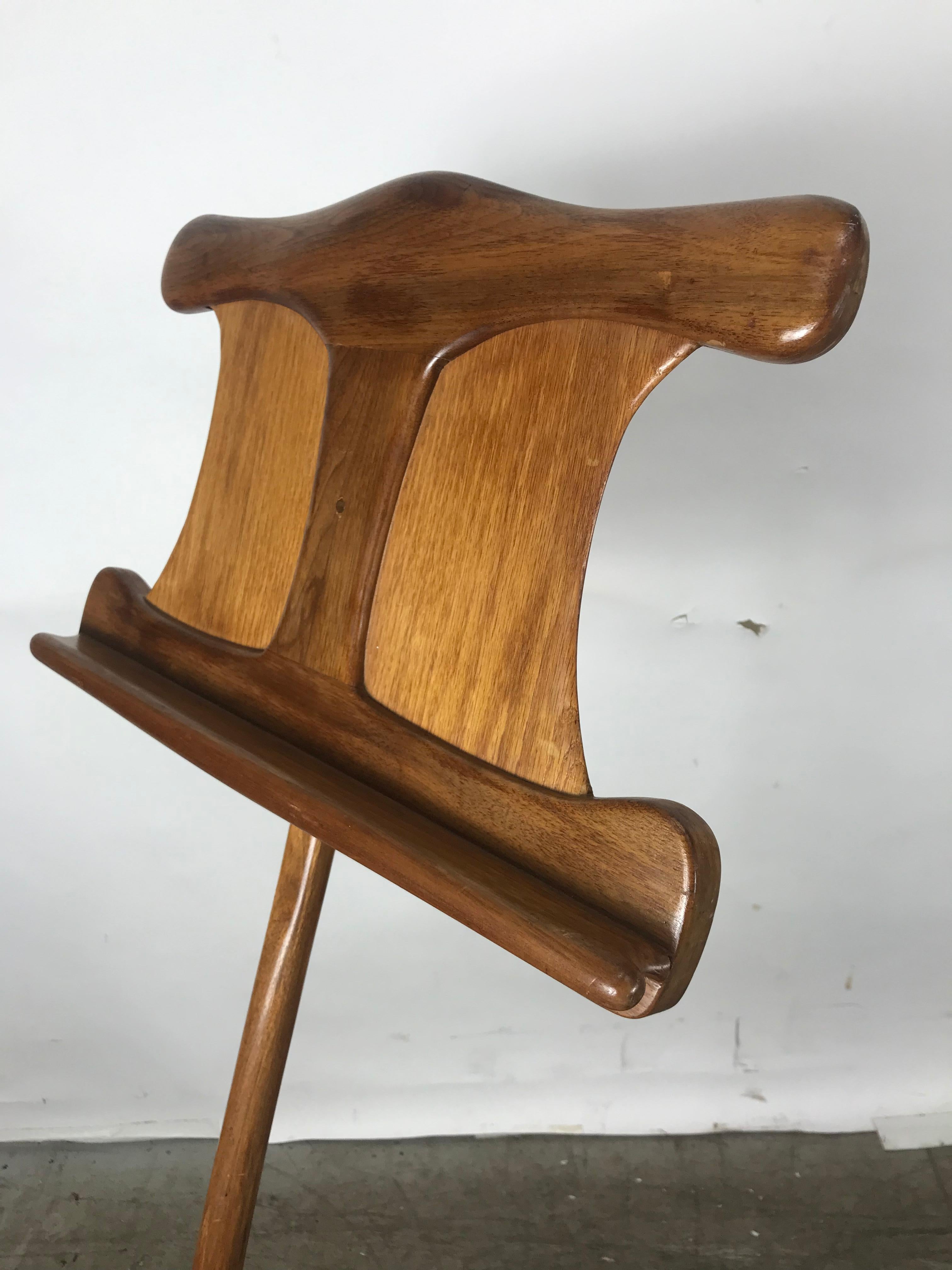 Organic Modern Sculptural Music Stand, in manner of Wendall Castle, signed KJS, Craig Howard For Sale