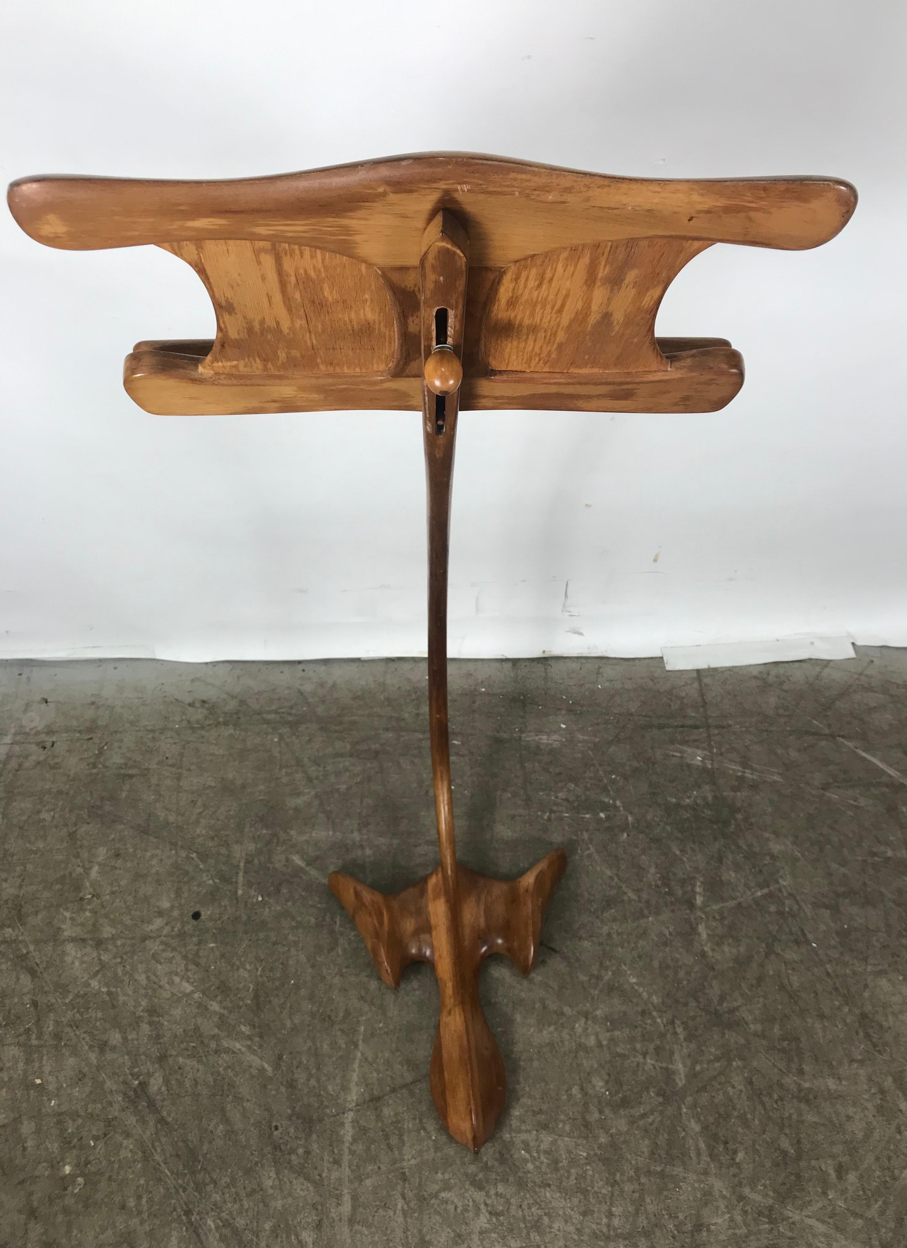 Late 20th Century Sculptural Music Stand, in manner of Wendall Castle, signed KJS, Craig Howard For Sale