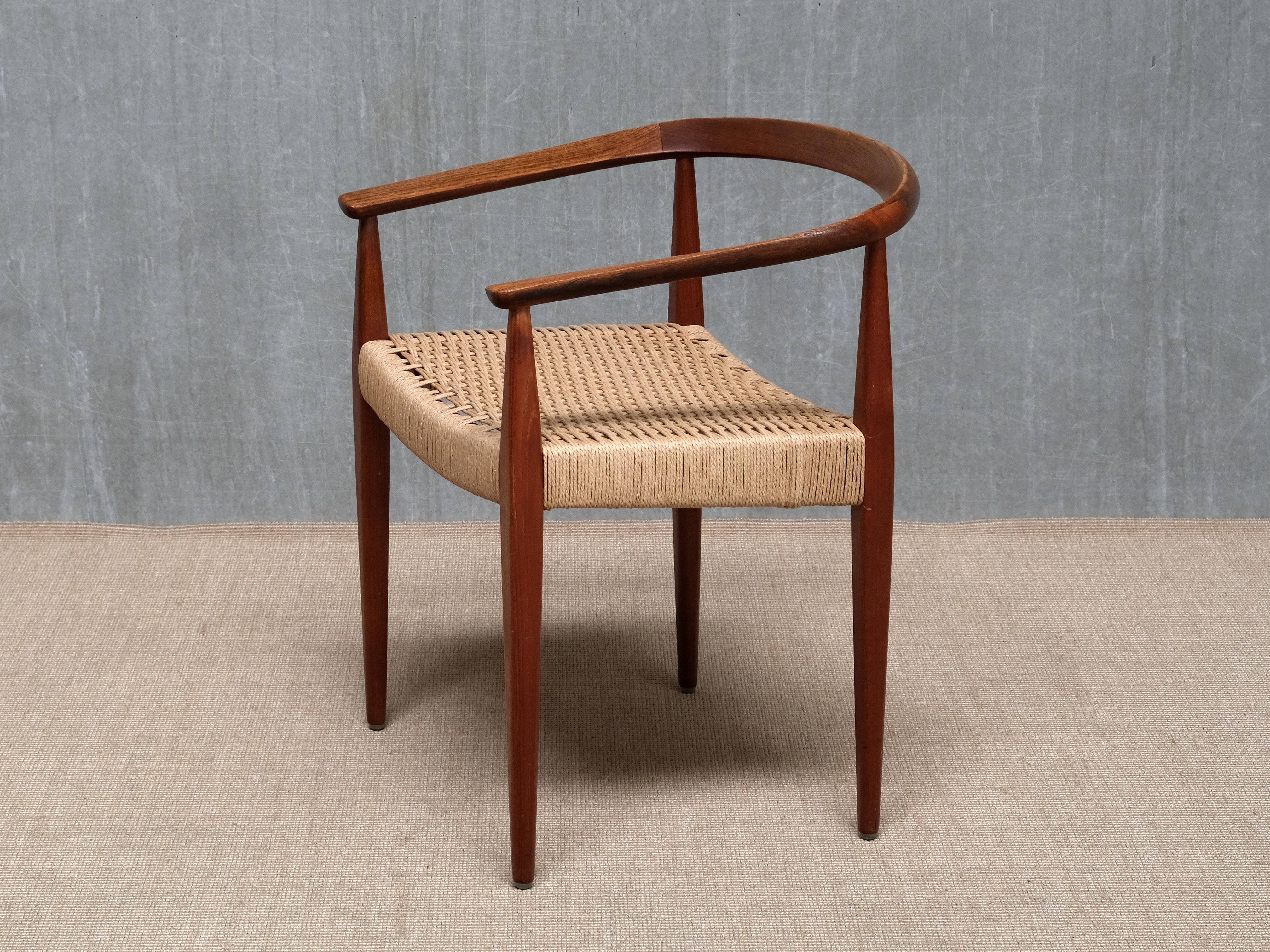 Sculptural Nanna Ditzel Teak Armchair, Model 113, Kolds Savvaerk, Denmark, 1950s en vente 3
