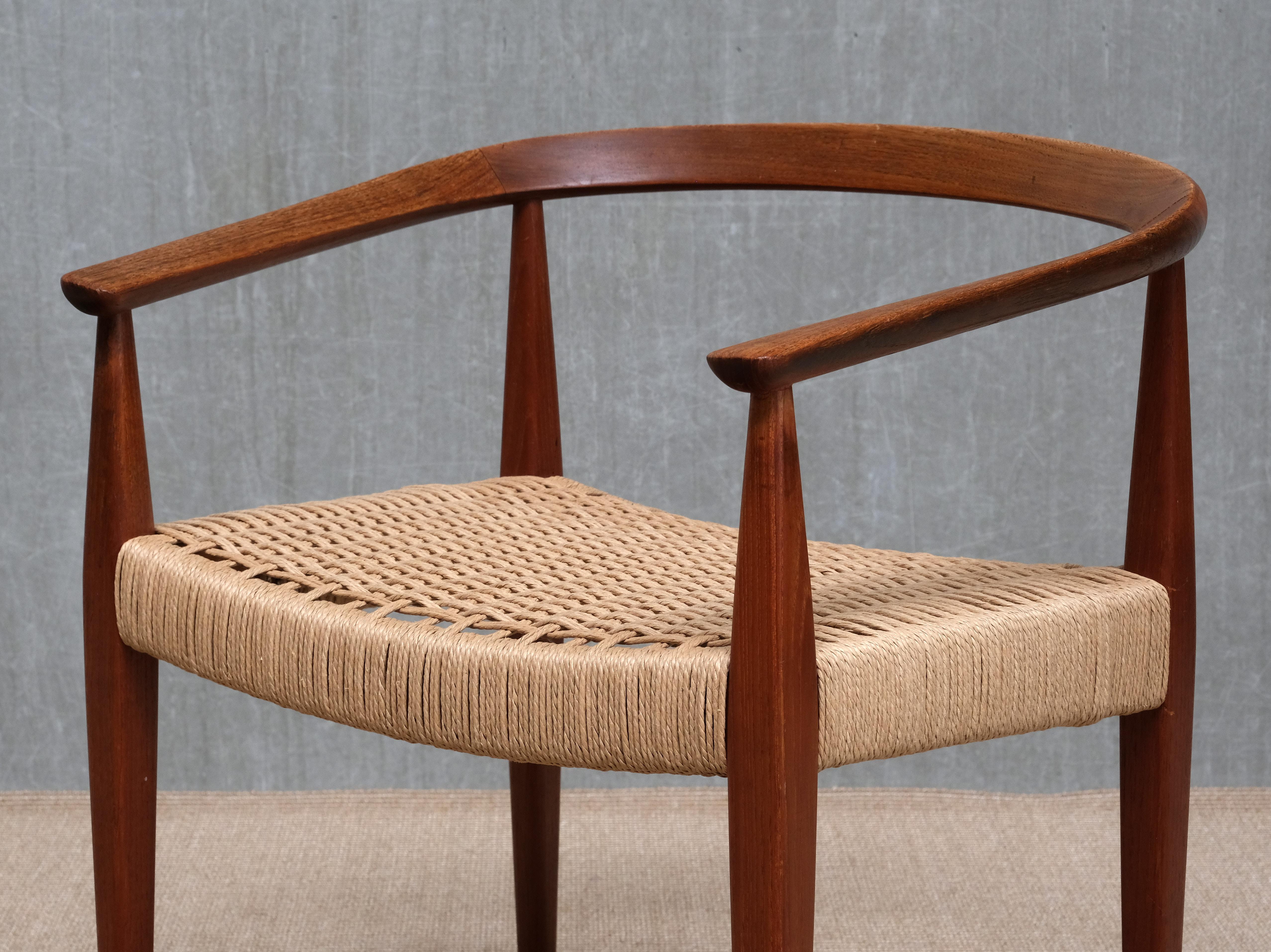 Sculptural Nanna Ditzel Teak Armchair, Model 113, Kolds Savvaerk, Denmark, 1950s en vente 4