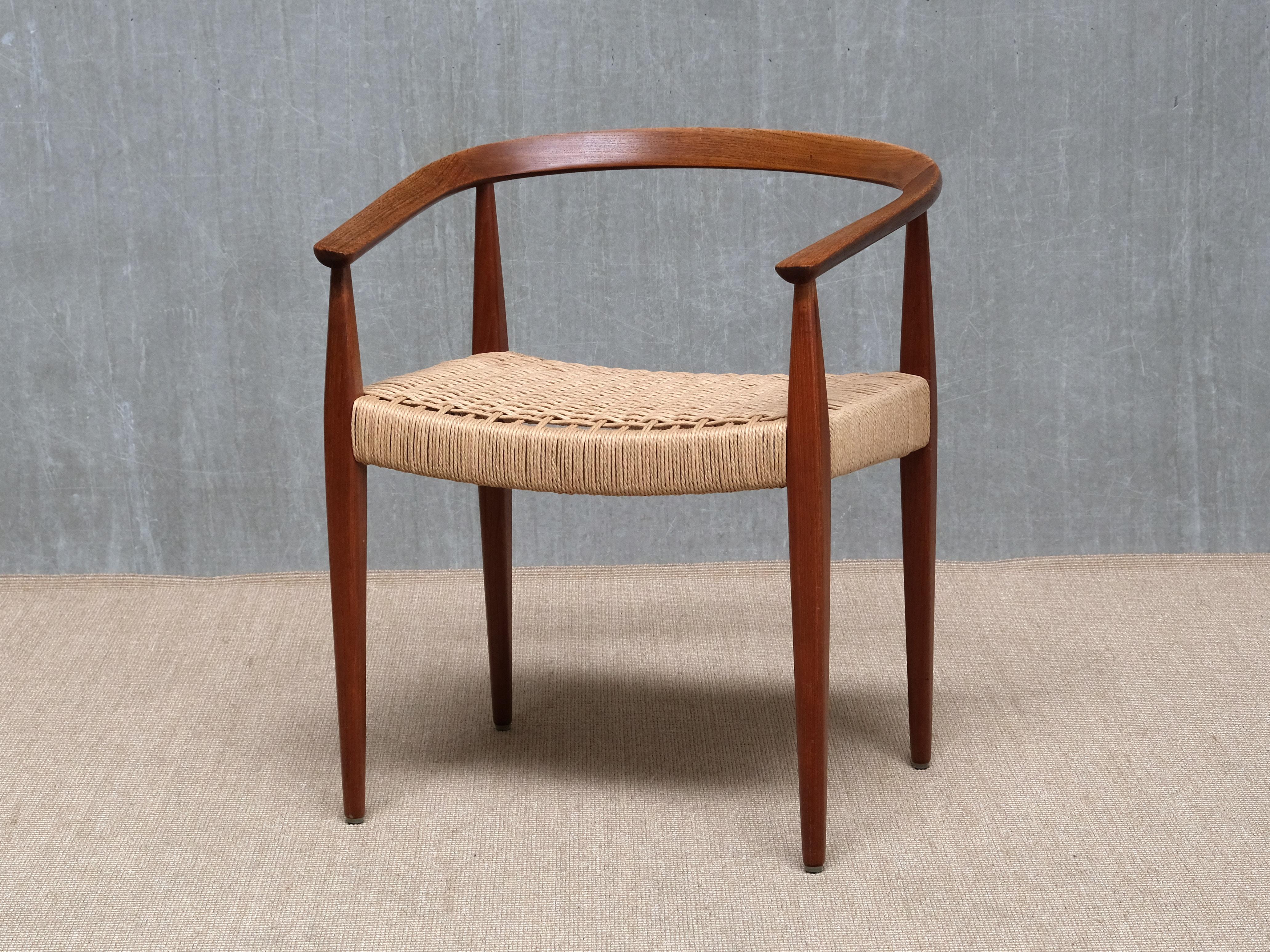 Sculptural Nanna Ditzel Teak Armchair, Model 113, Kolds Savvaerk, Denmark, 1950s en vente 5