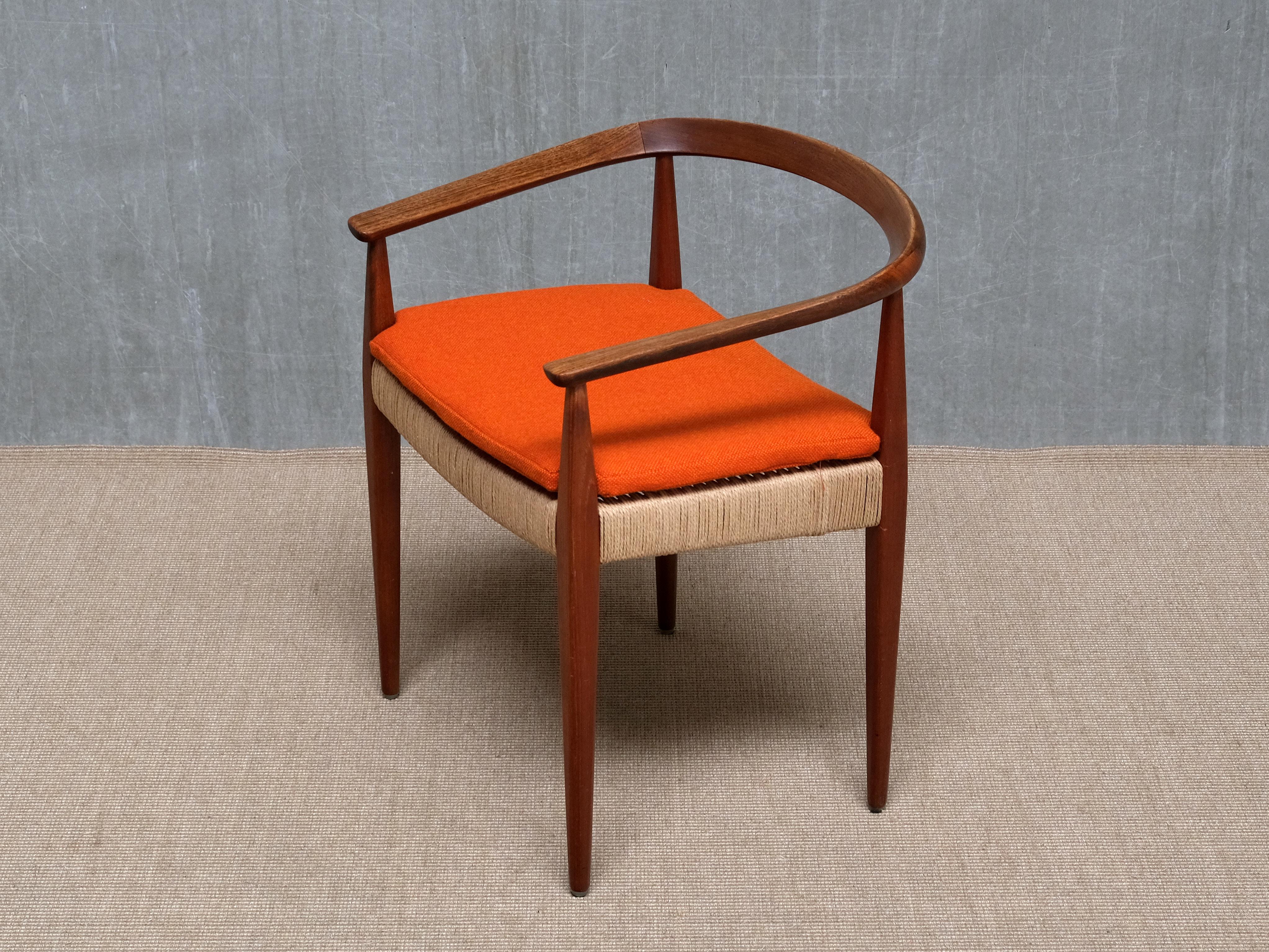 Sculptural Nanna Ditzel Teak Armchair, Model 113, Kolds Savvaerk, Denmark, 1950s en vente 6