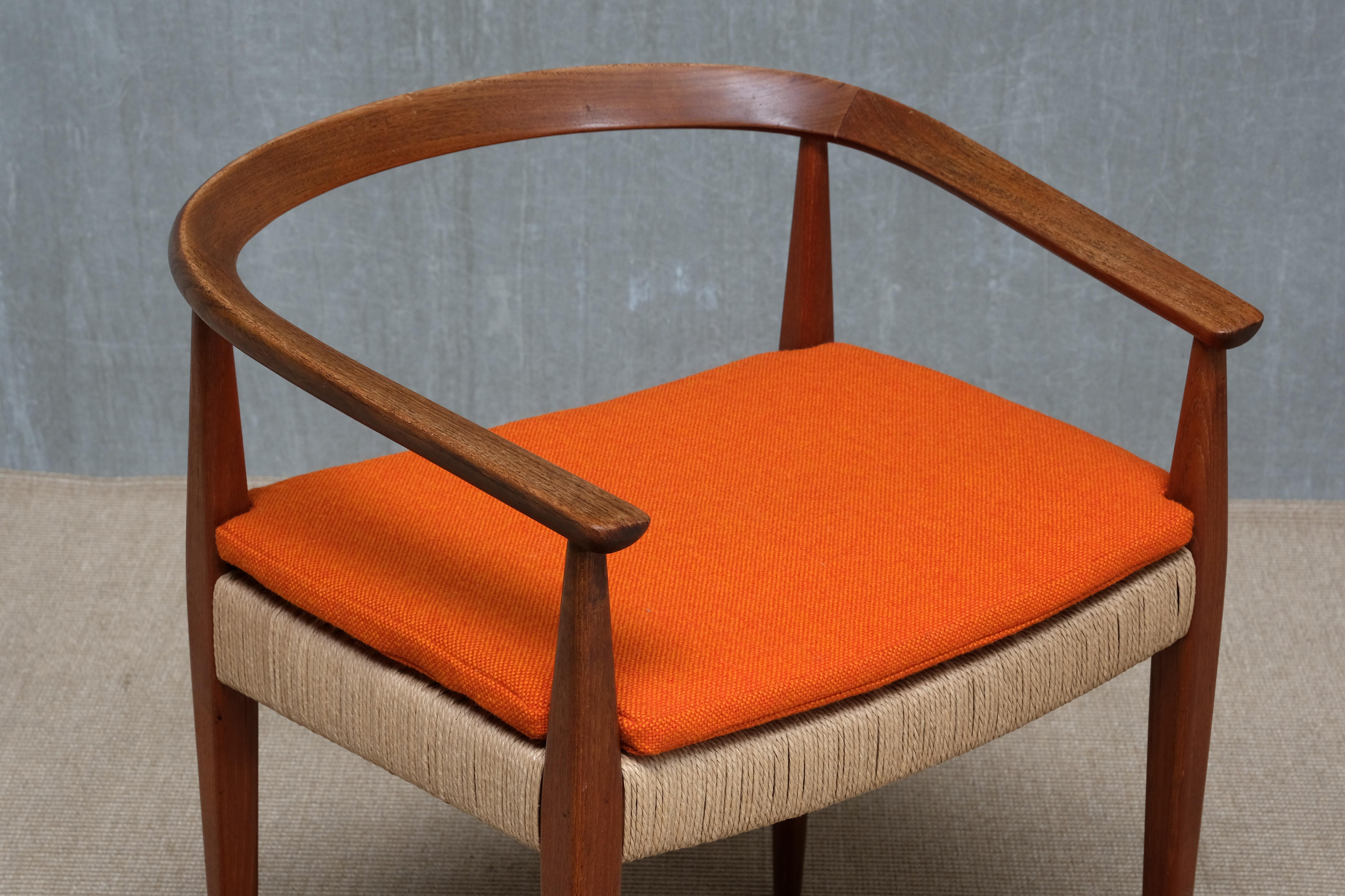 Sculptural Nanna Ditzel Teak Armchair, Model 113, Kolds Savvaerk, Denmark, 1950s en vente 7