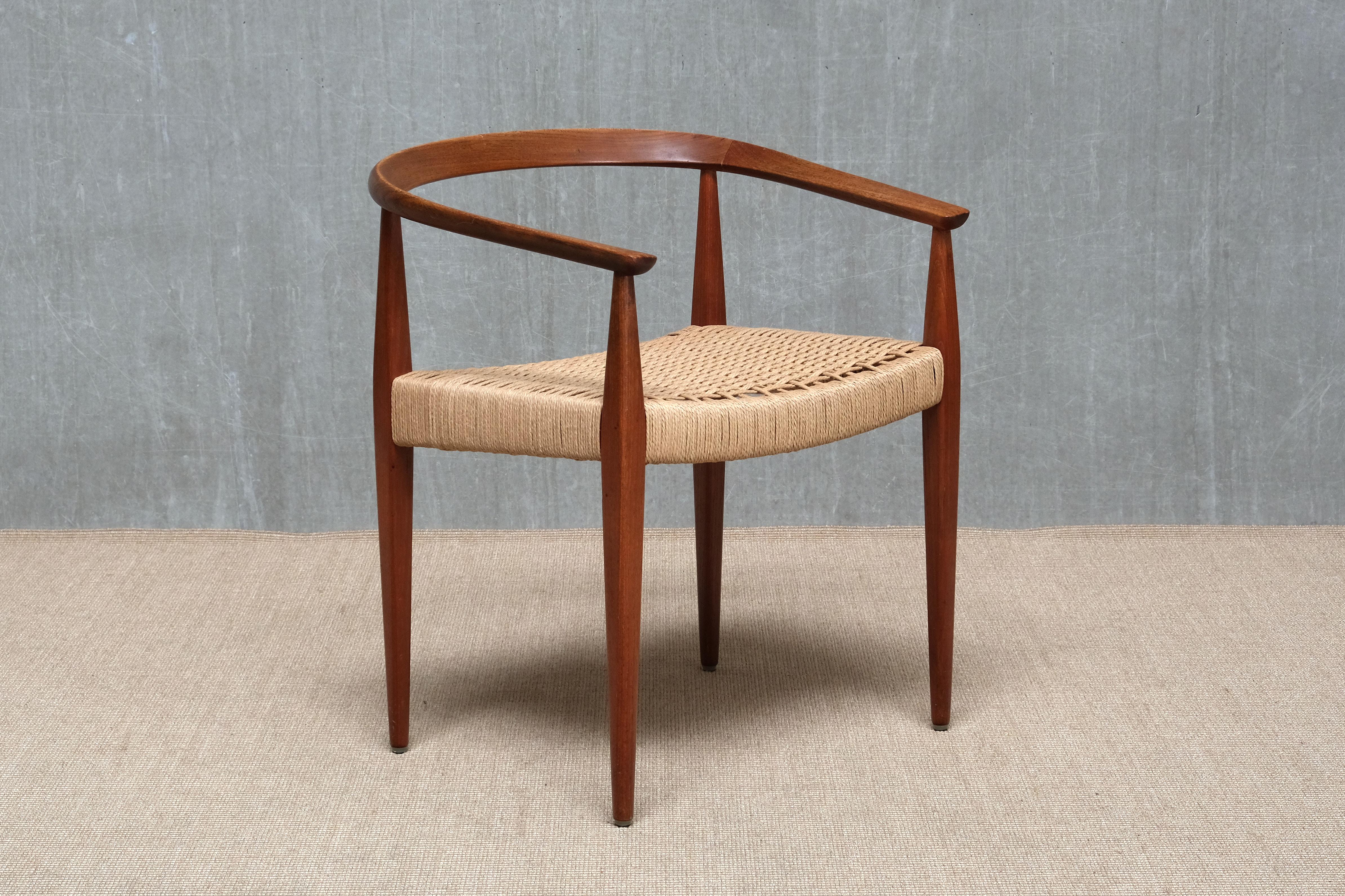 Sculptural Nanna Ditzel Teak Armchair, Model 113, Kolds Savvaerk, Denmark, 1950s en vente 9