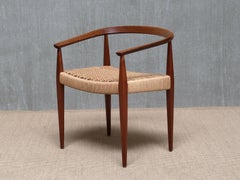 Sculptural Nanna Ditzel Teak Armchair, Model 113, Kolds Savvaerk, Denmark, 1950s