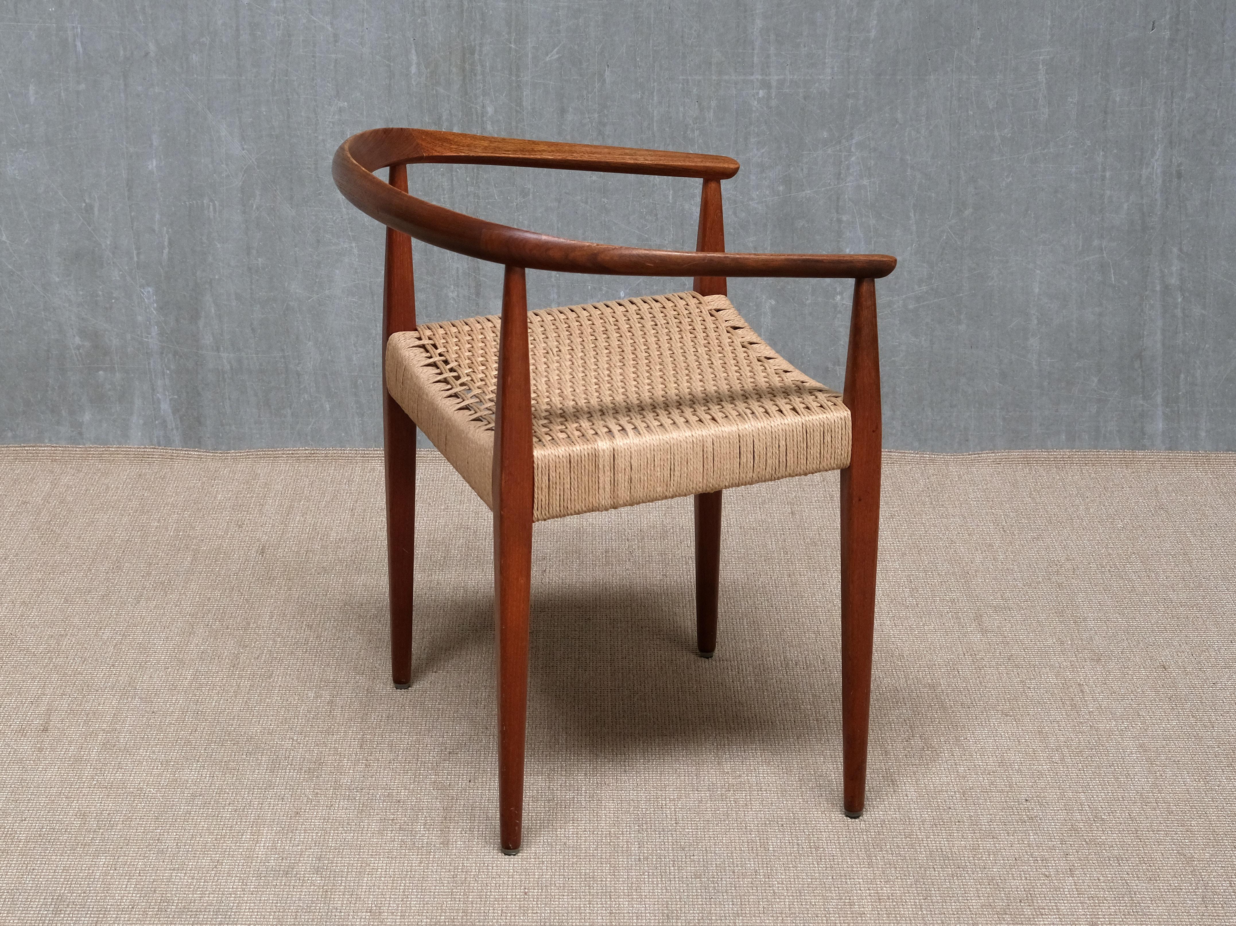 Sculptural Nanna Ditzel Teak Armchair, Model 113, Kolds Savvaerk, Denmark, 1950s en vente 1