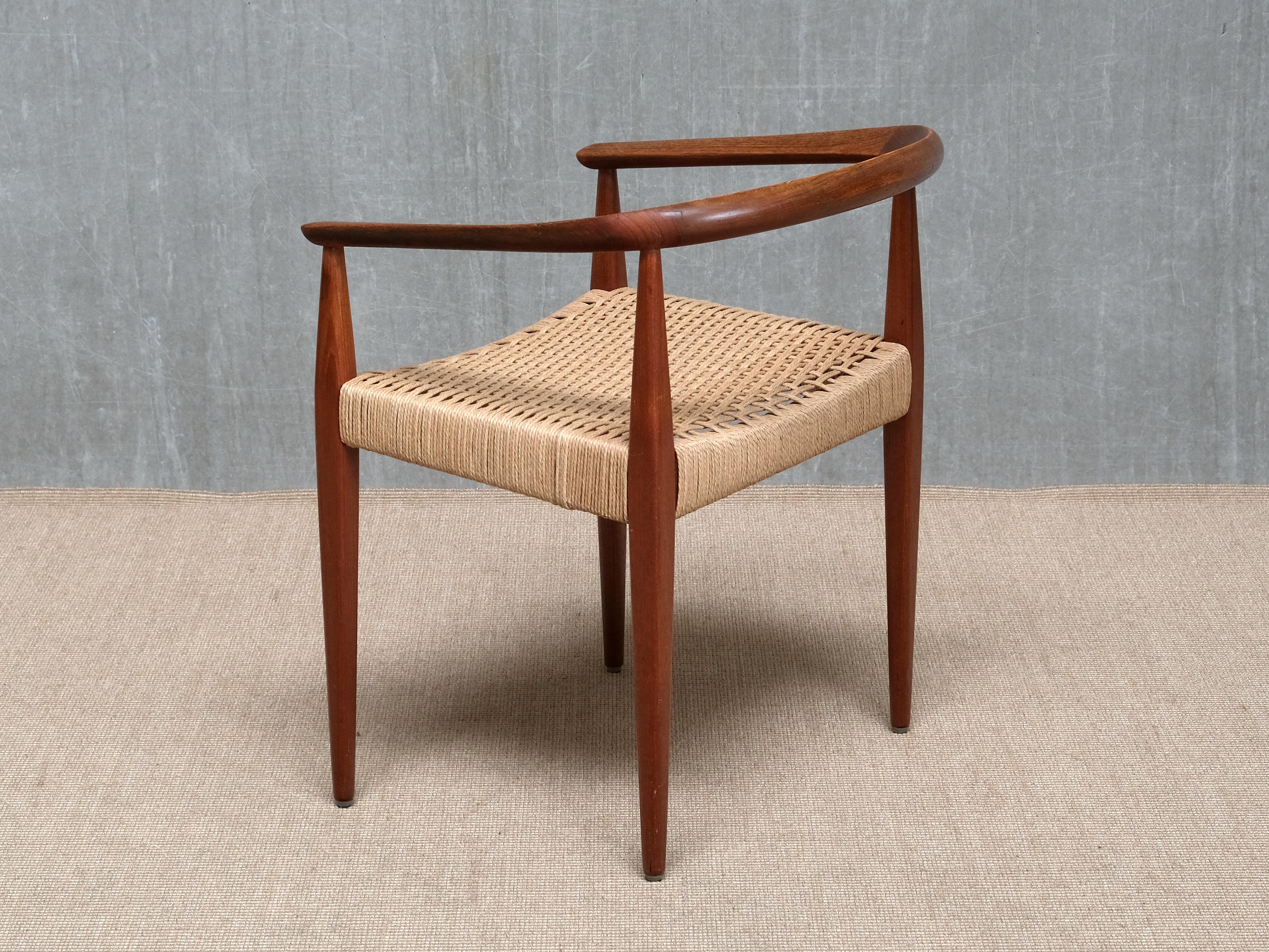 Sculptural Nanna Ditzel Teak Armchair, Model 113, Kolds Savvaerk, Denmark, 1950s en vente 2