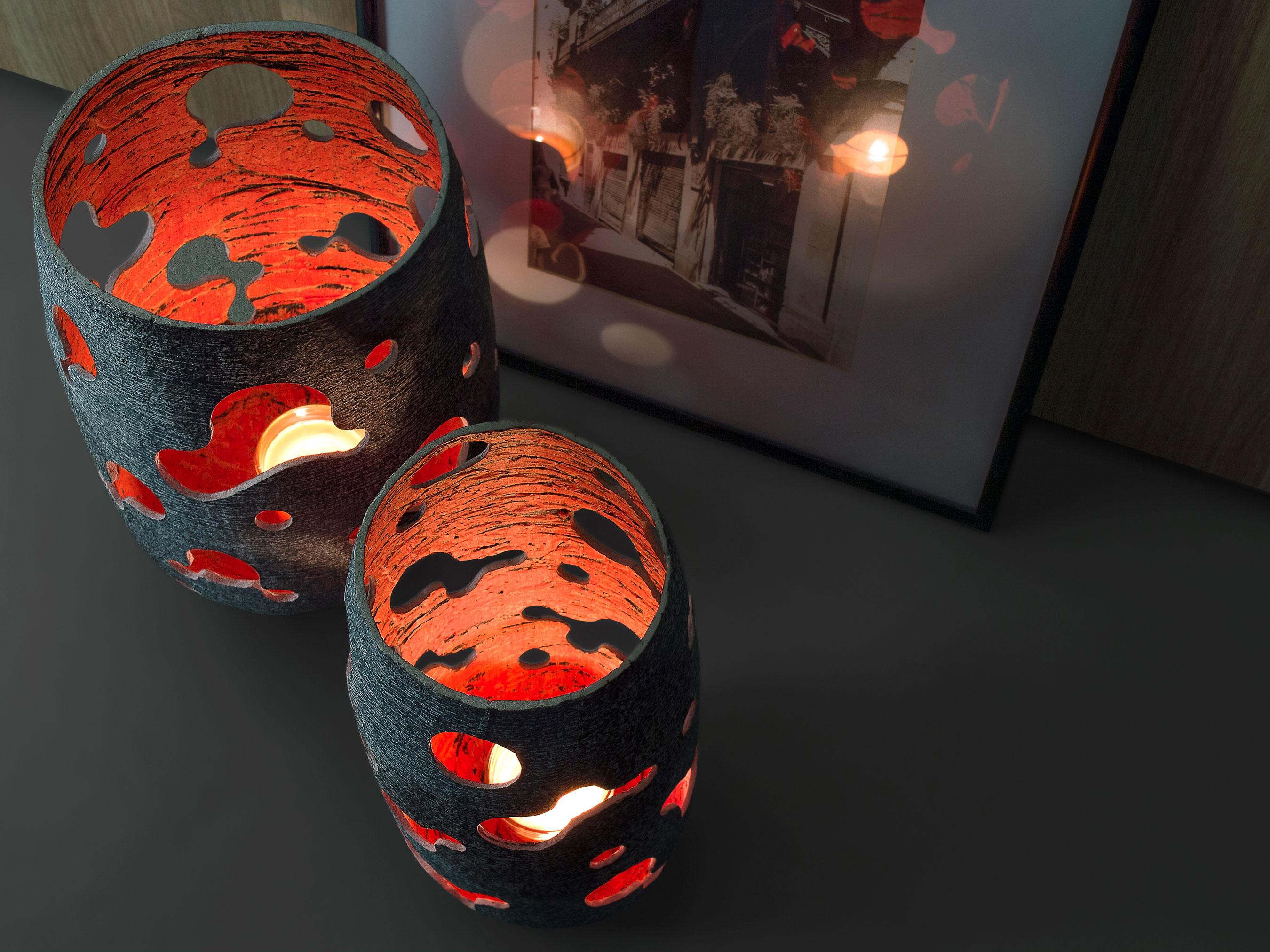 Lituano Vaso scultoreo a lanterna stretta di Donatas Zukauskas in vendita