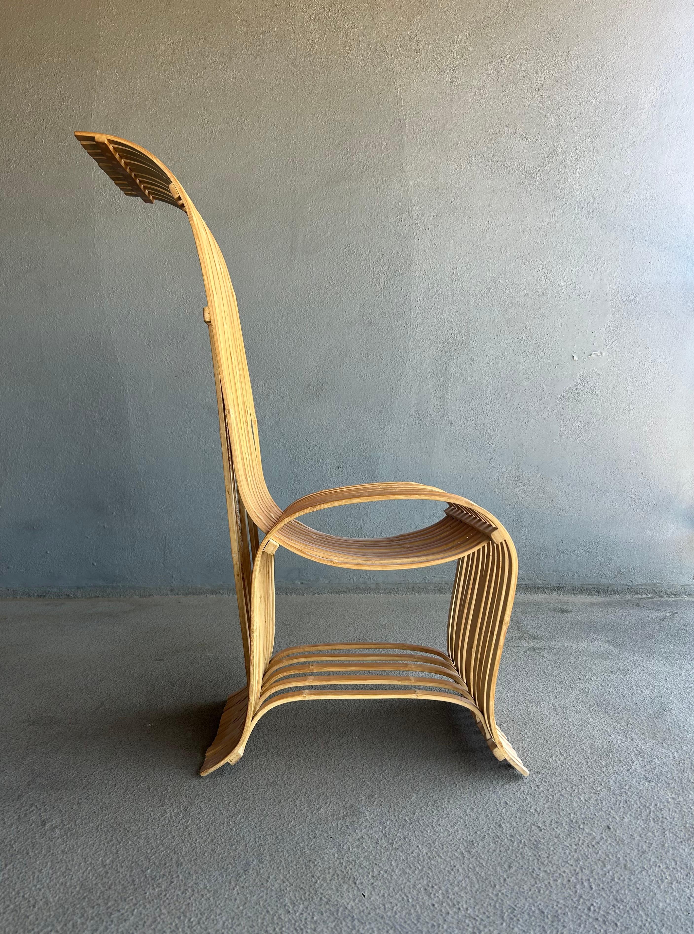 Sculptural  Norwegian Mid Century Bentwood Chairs In Good Condition For Sale In Phoenix, AZ