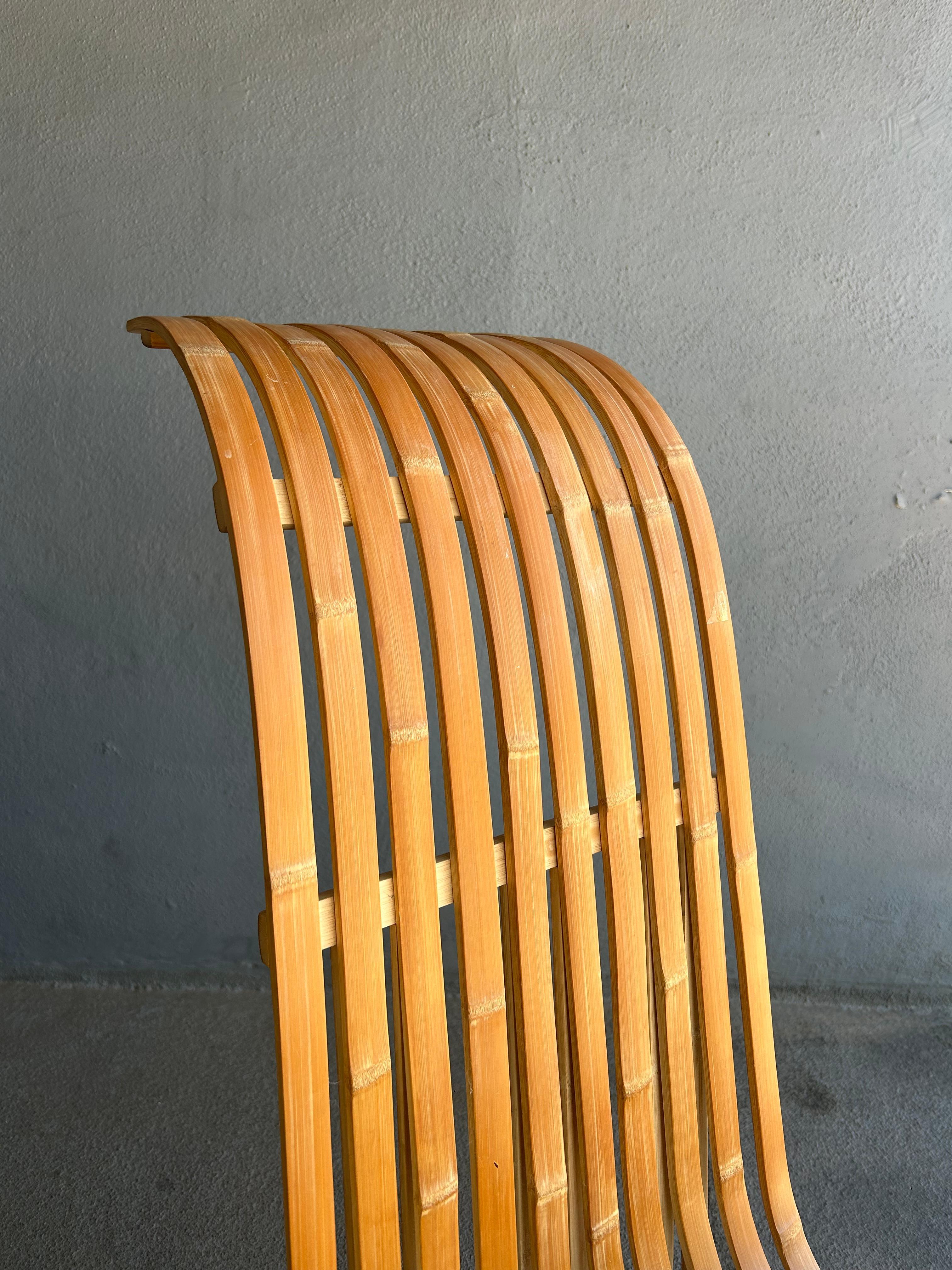Late 20th Century Sculptural  Norwegian Mid Century Bentwood Chairs For Sale
