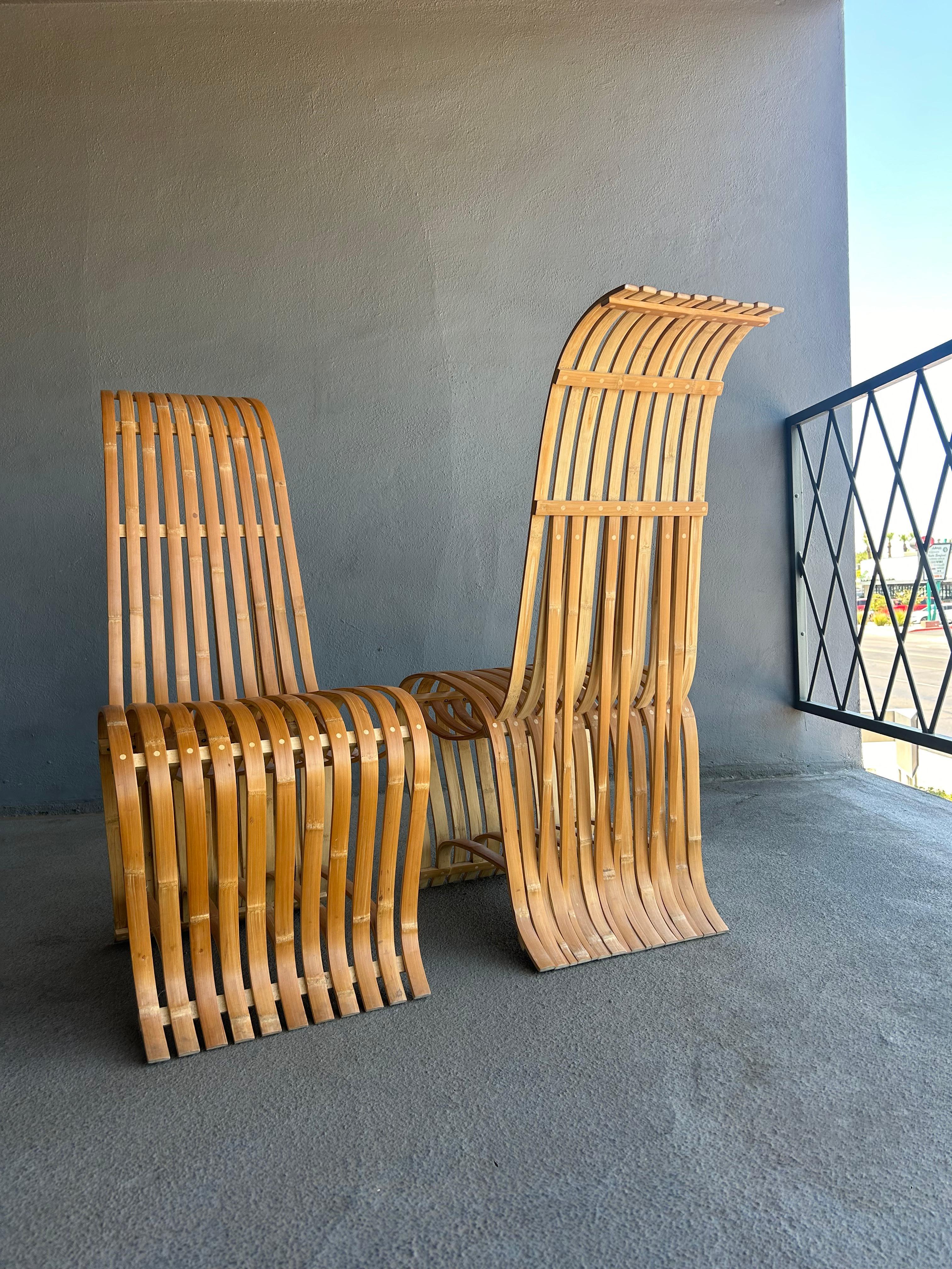 Sculptural  Norwegian Mid Century Bentwood Chairs For Sale 2