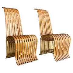 Sculptural  Norwegian Mid Century Bentwood Chairs