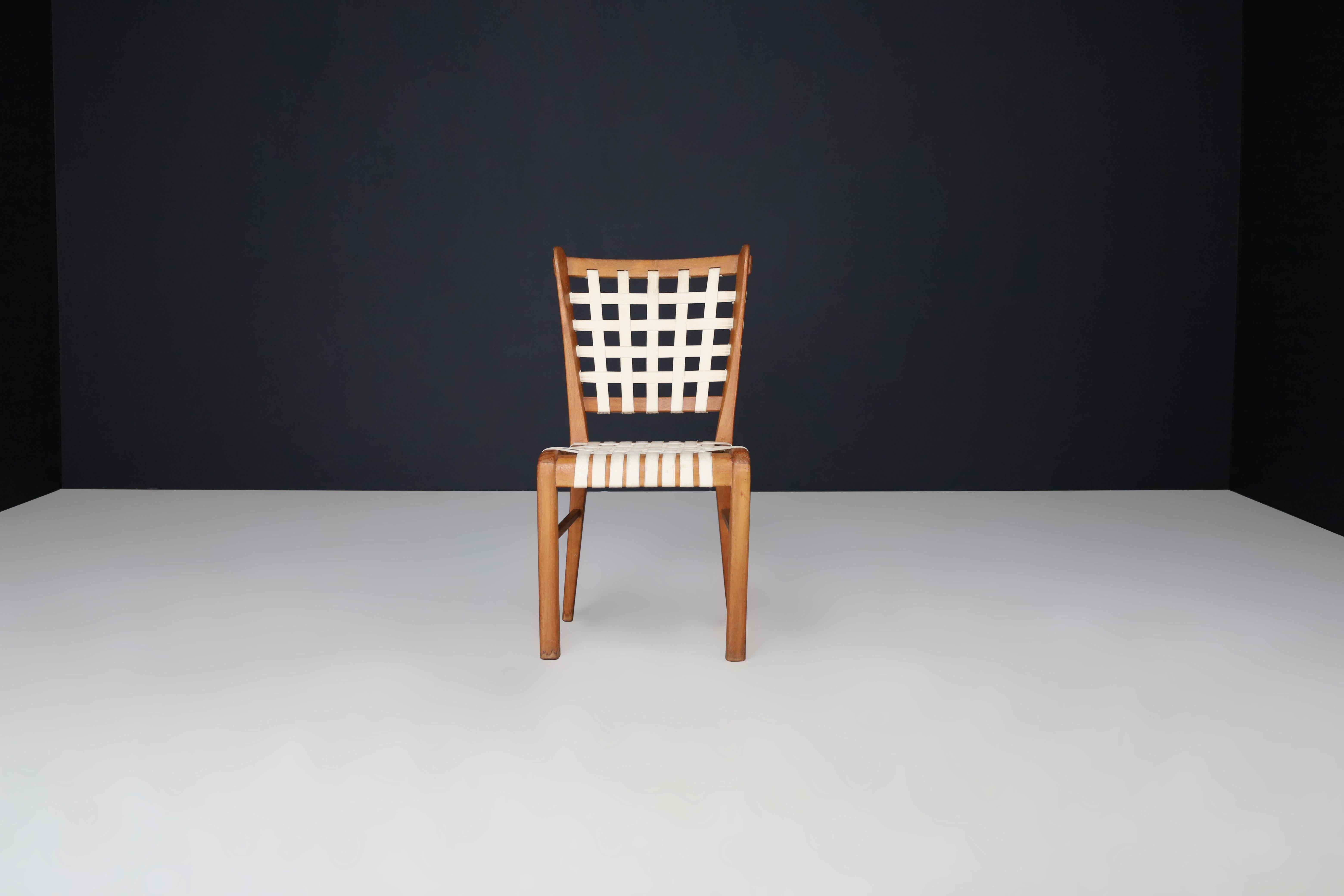 Sculptural oak side chair by Guglielmo Pecorini, Italy, the 1950s   For Sale 3