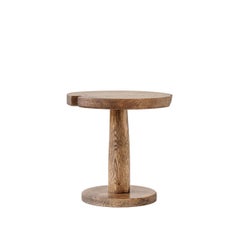 Sculptural Side Table, Oak, H35CM, Contemporary Danish Design and Craft