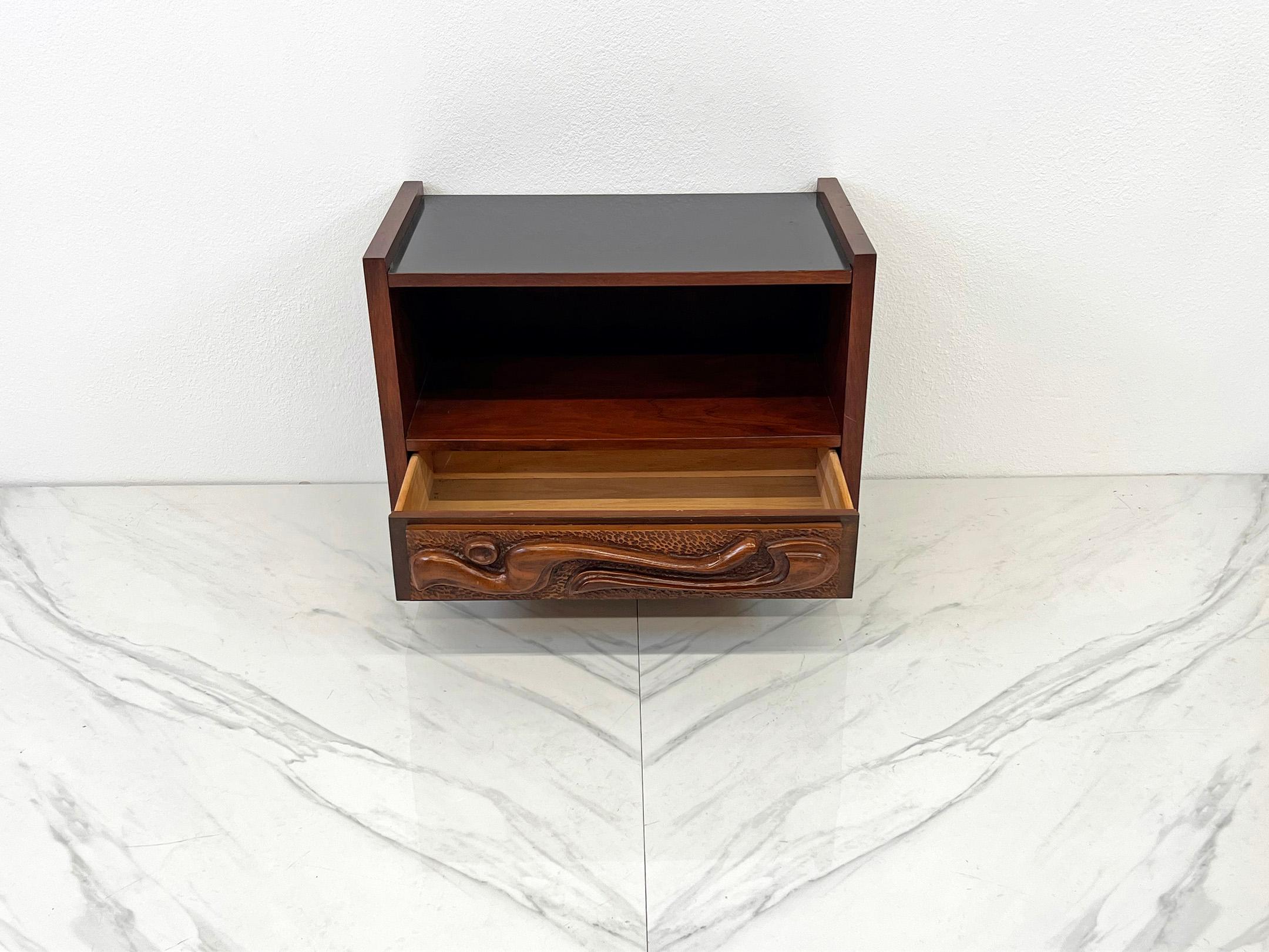 American Sculptural Oceanic Nightstand by Pulaski, 1960's, Style of Witco For Sale