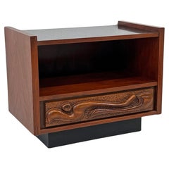 Sculptural Oceanic Nightstand by Pulaski, 1960's, Style of Witco