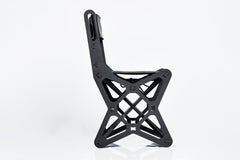 Sculptural one of a kind 'Electron' chair /charcoal black/