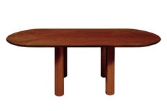 Tavolo da pranzo organico scultoreo in noce Folclore