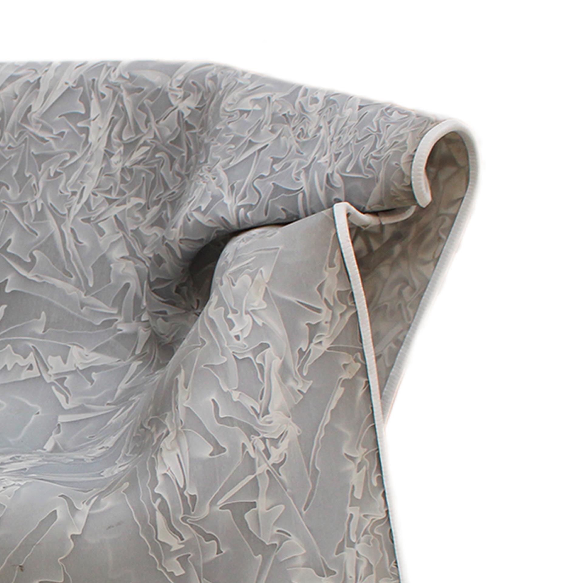 Silla escultural orgánica gris de fibra de vidrio, Italia, años 80 en venta 2