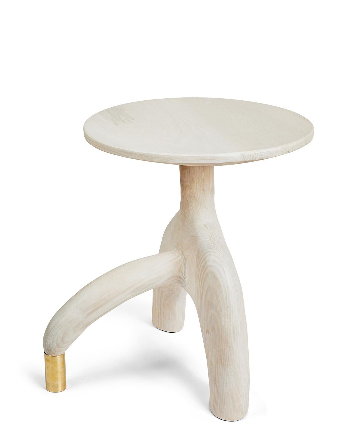 Sculptural organic hand carved, bleached ash side table. Made in the USA by Casey McCafferty.


Available finishes:
Oiled black walnut, oiled white oak, bleached white oak, charred ash, oxidized maple

Customization is available. Charges may