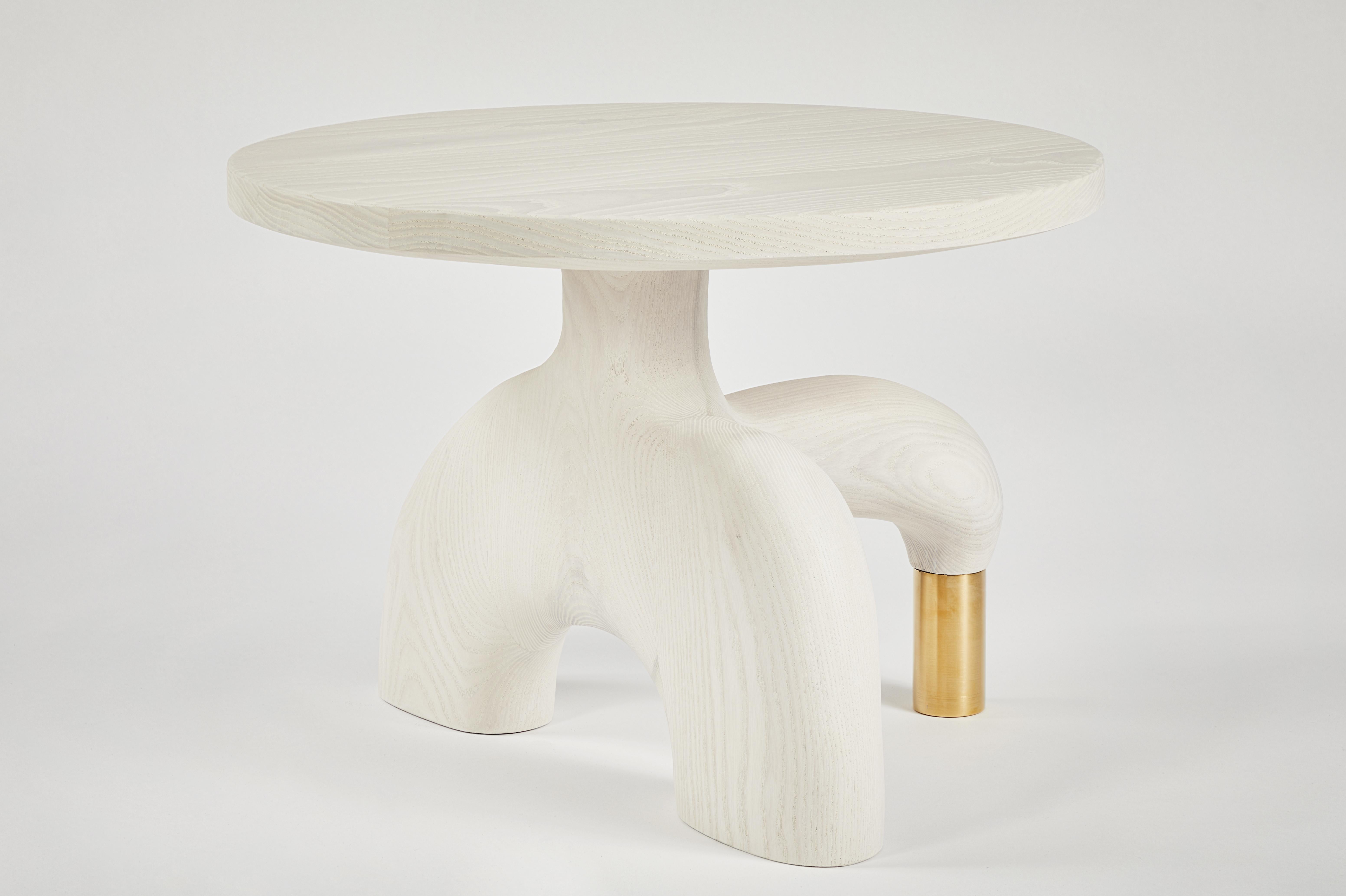 Sculptural organic hand carved, bleached ash side table. Made in the USA by Casey McCafferty.


Available finishes:
Oiled black walnut, oiled white oak, bleached white oak, charred ash, oxidized maple

Customization is available. Charges may