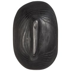 Sculptural Organic Hand Carved Charred Ash Sconce by Casey McCafferty