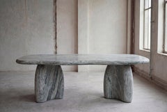 Sculptural Organic Large Marble Dining Table by MY HABITAT DESIGN