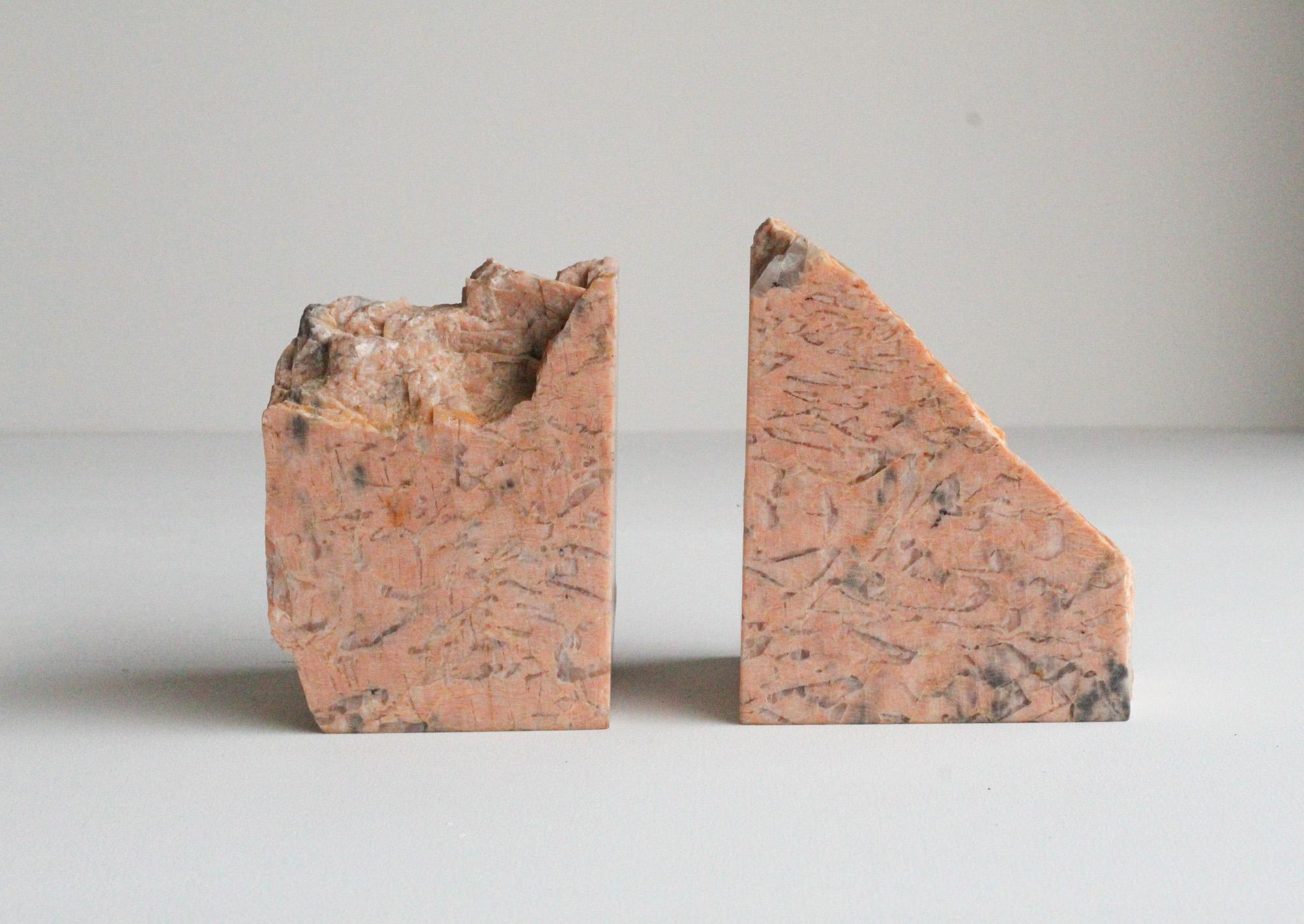 Sculptural Organic Modern Marble Bookends For Sale 8