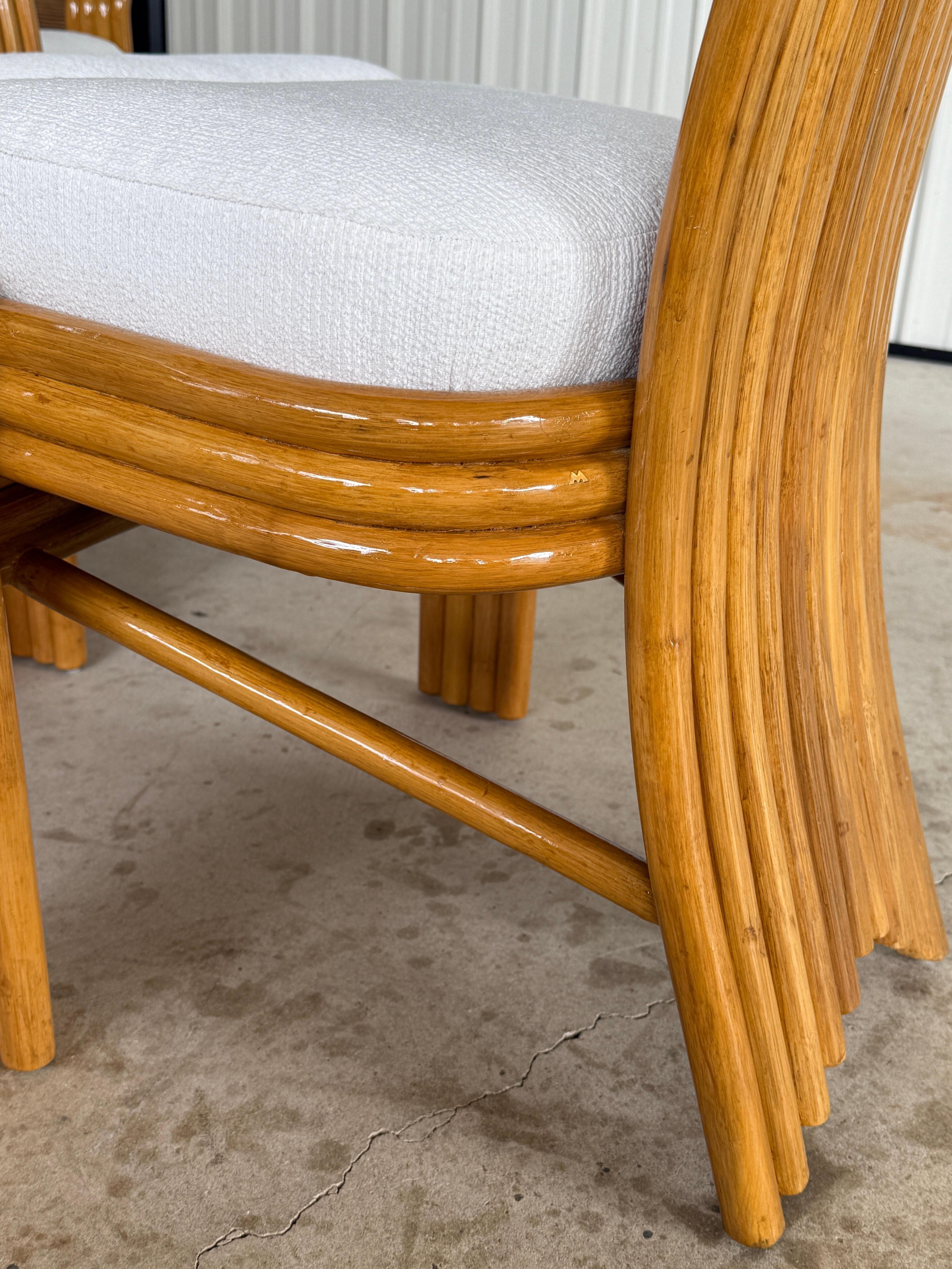Sculptural Organic Modern Rattan Chairs in the manner of  Mackintosh or McGuire For Sale 3