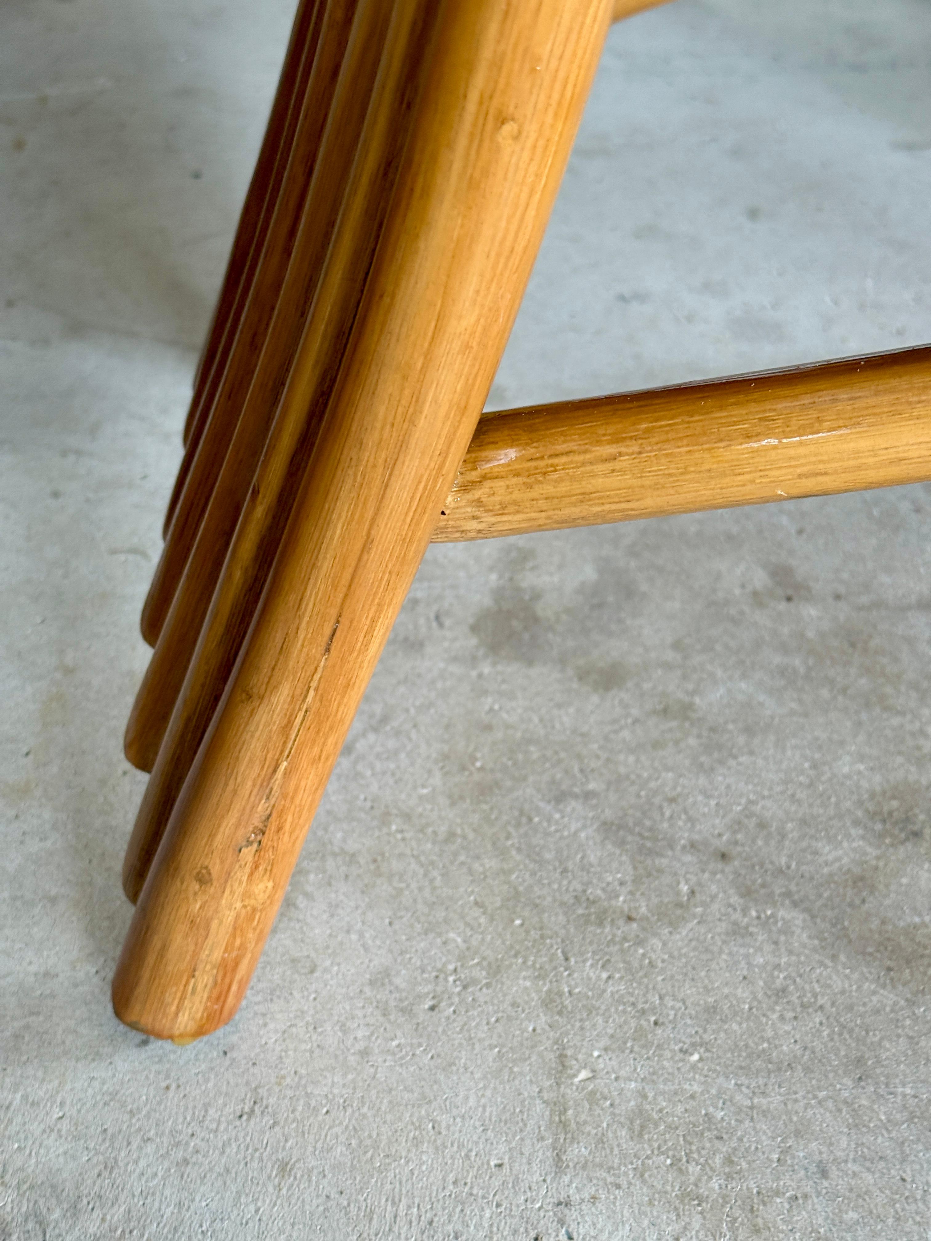 Sculptural Organic Modern Rattan Chairs in the manner of  Mackintosh or McGuire For Sale 11
