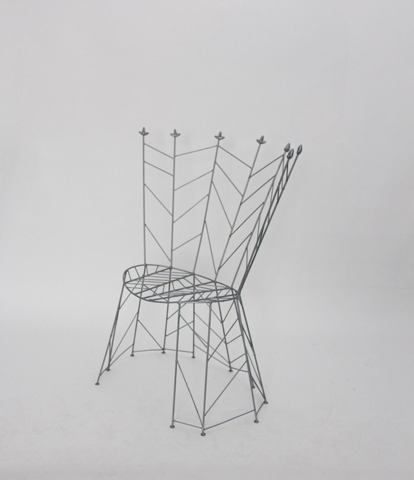 Sculptural Organic Vintage Side Chairs Pair Bohuslav Horak 1988 Czech Republic For Sale 4