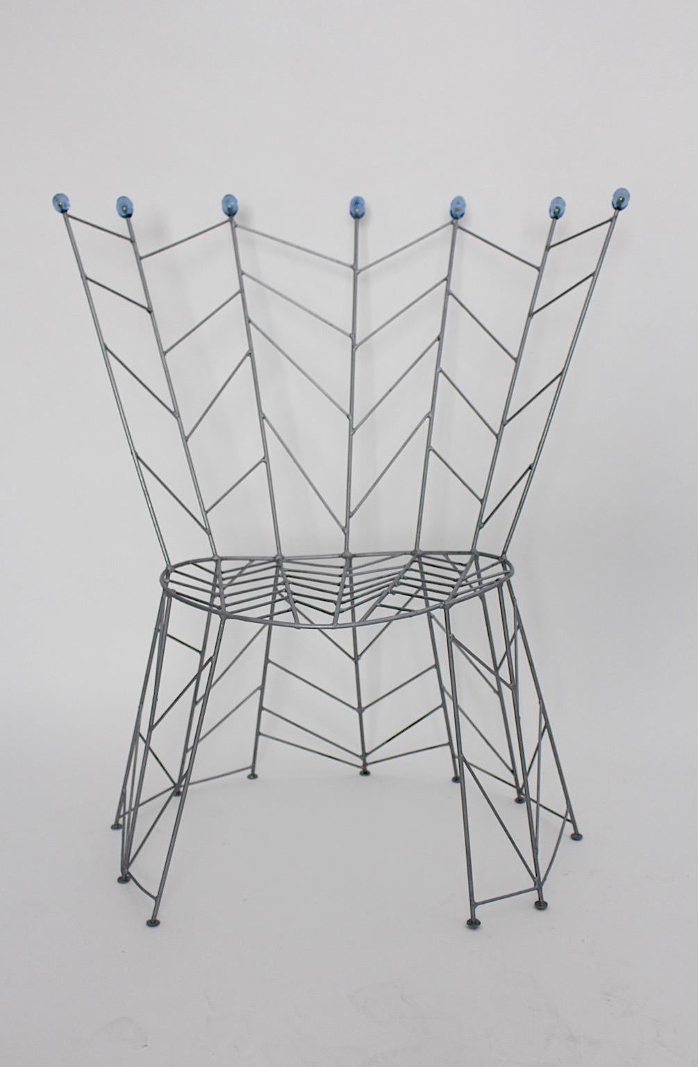 Modern Sculptural Organic Vintage Side Chairs Pair Bohuslav Horak 1988 Czech Republic For Sale