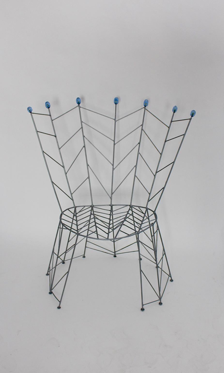 Sculptural Organic Vintage Side Chairs Pair Bohuslav Horak 1988 Czech Republic For Sale 2