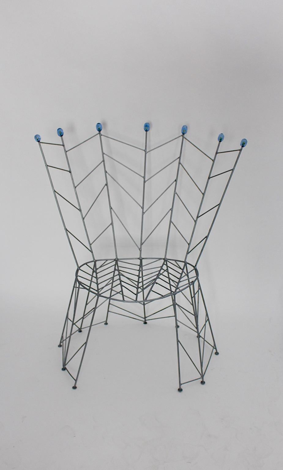 Pareja de sillas laterales orgánicas vintage Bohuslav Horak 1988 República Checa en venta 1