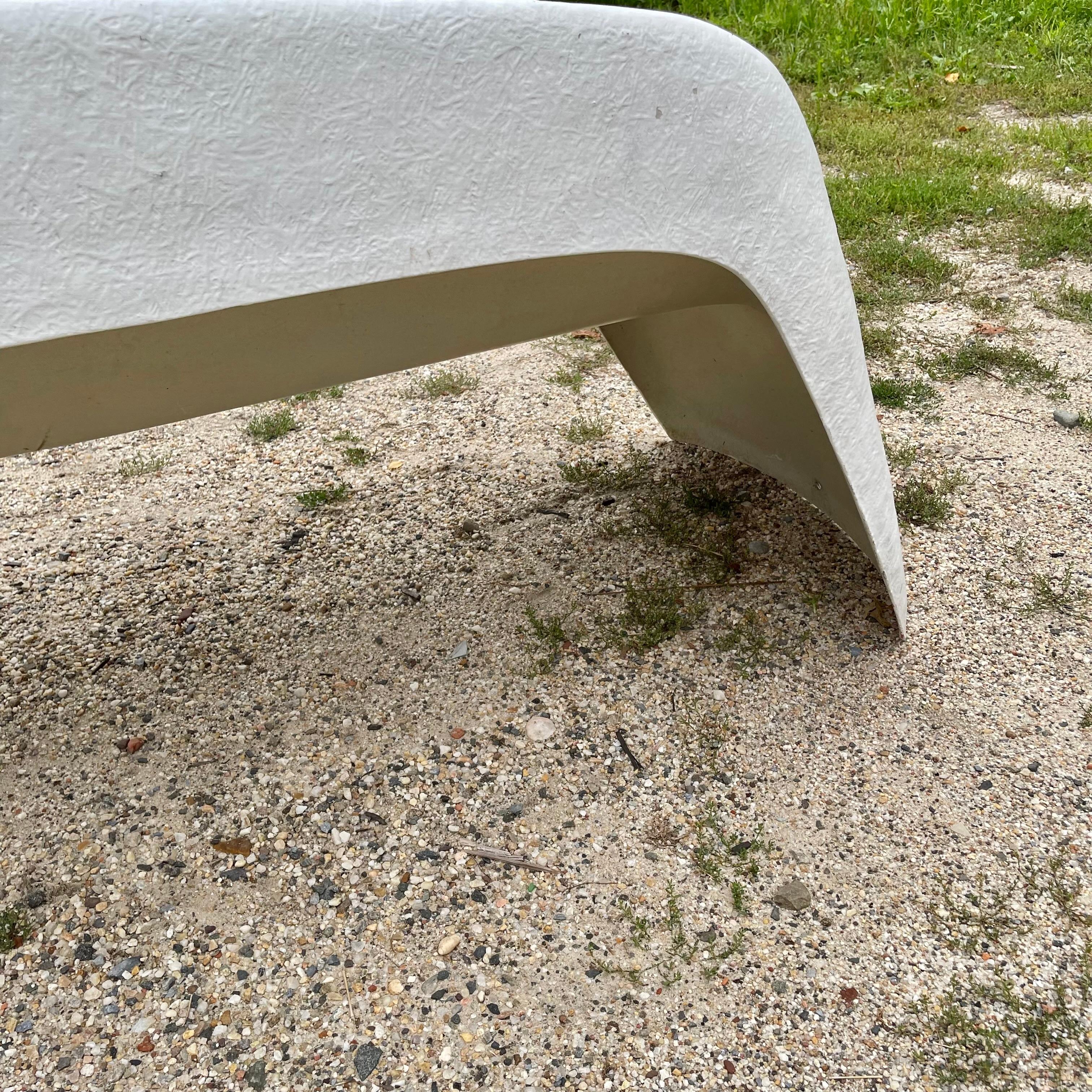 Sculptural Outdoor Fiberglass Bench by Walter Papst, 1960s Germany For Sale 6