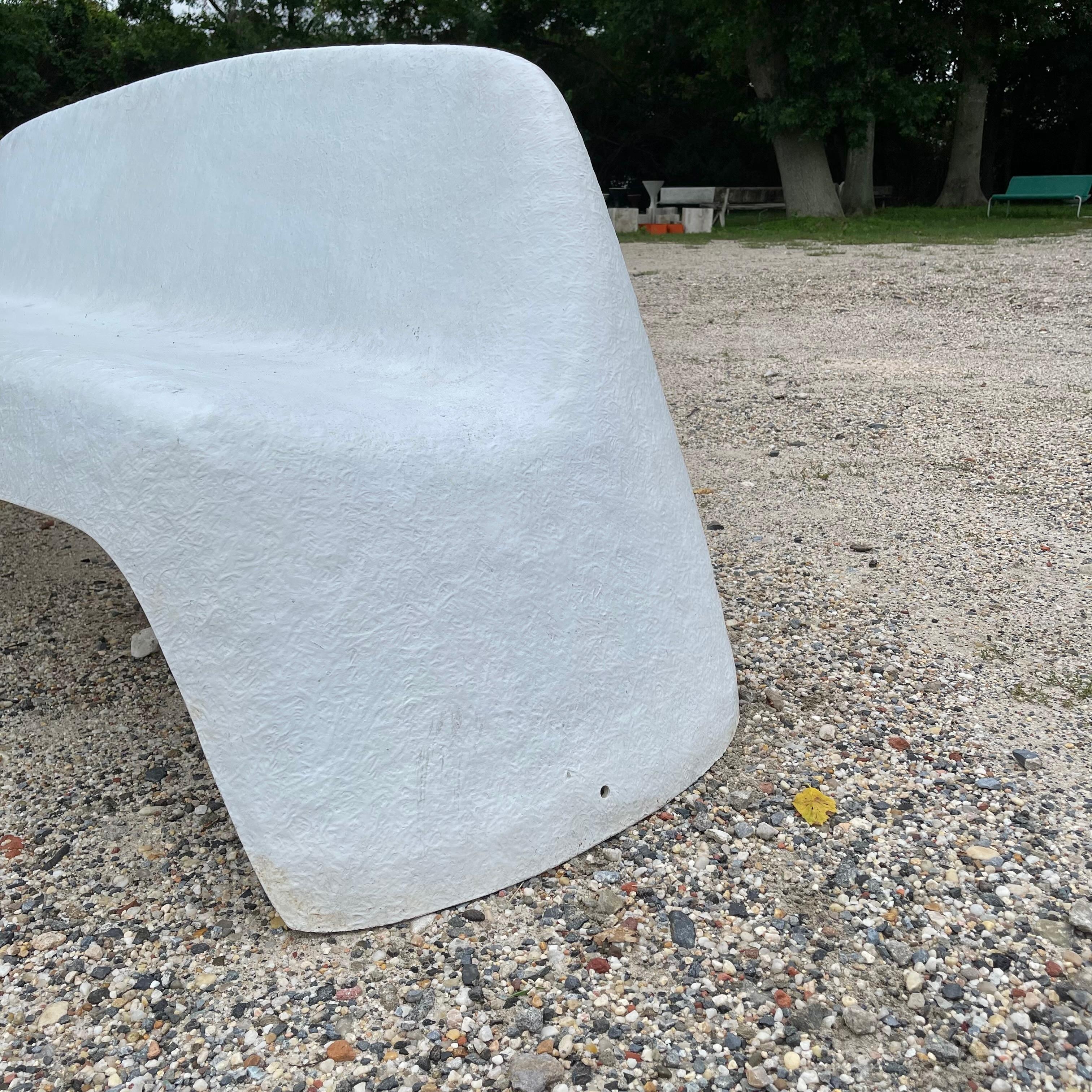 Sculptural Outdoor Fiberglass Bench by Walter Papst, 1960s Germany For Sale 11