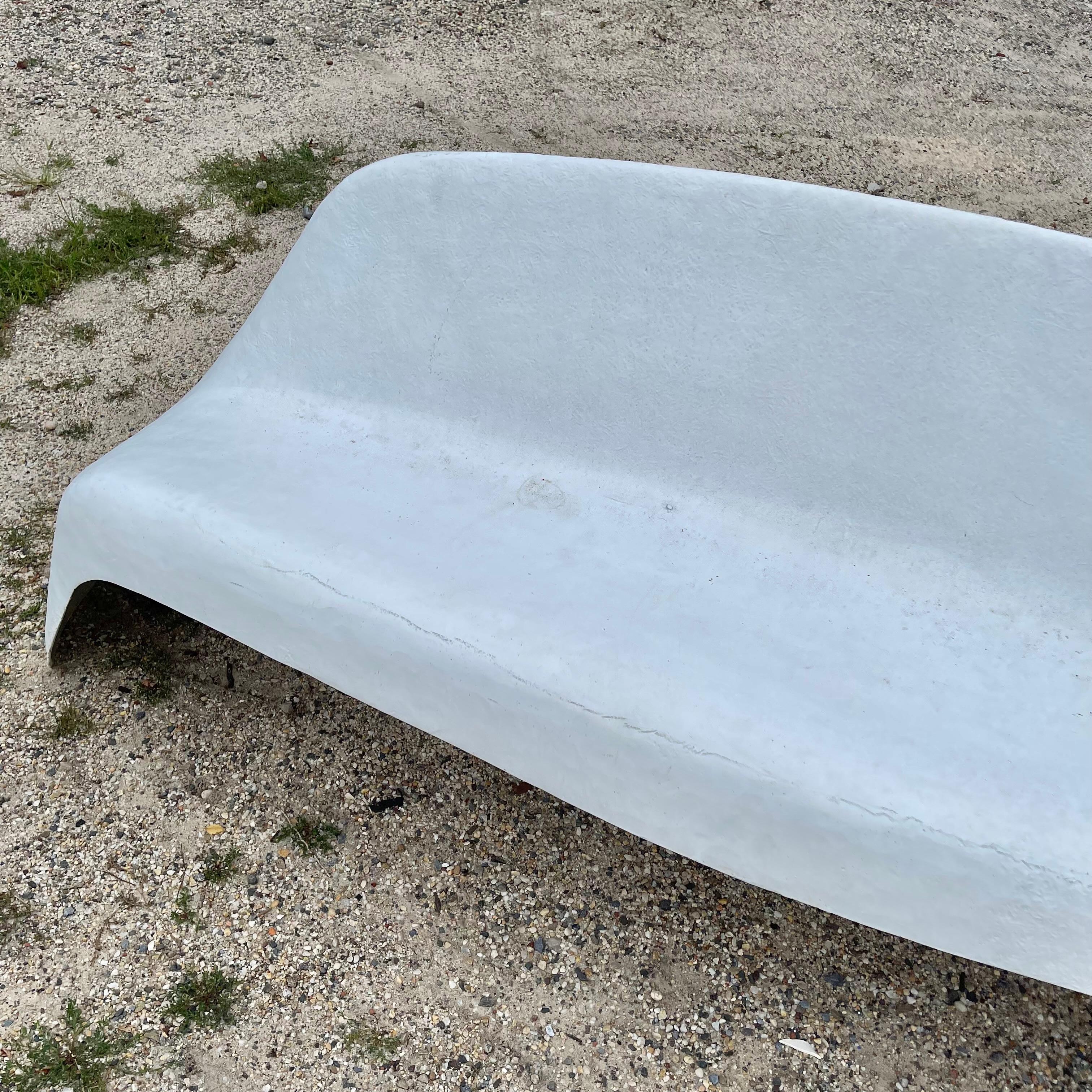 Sculptural Outdoor Fiberglass Bench by Walter Papst, 1960s Germany For Sale 12