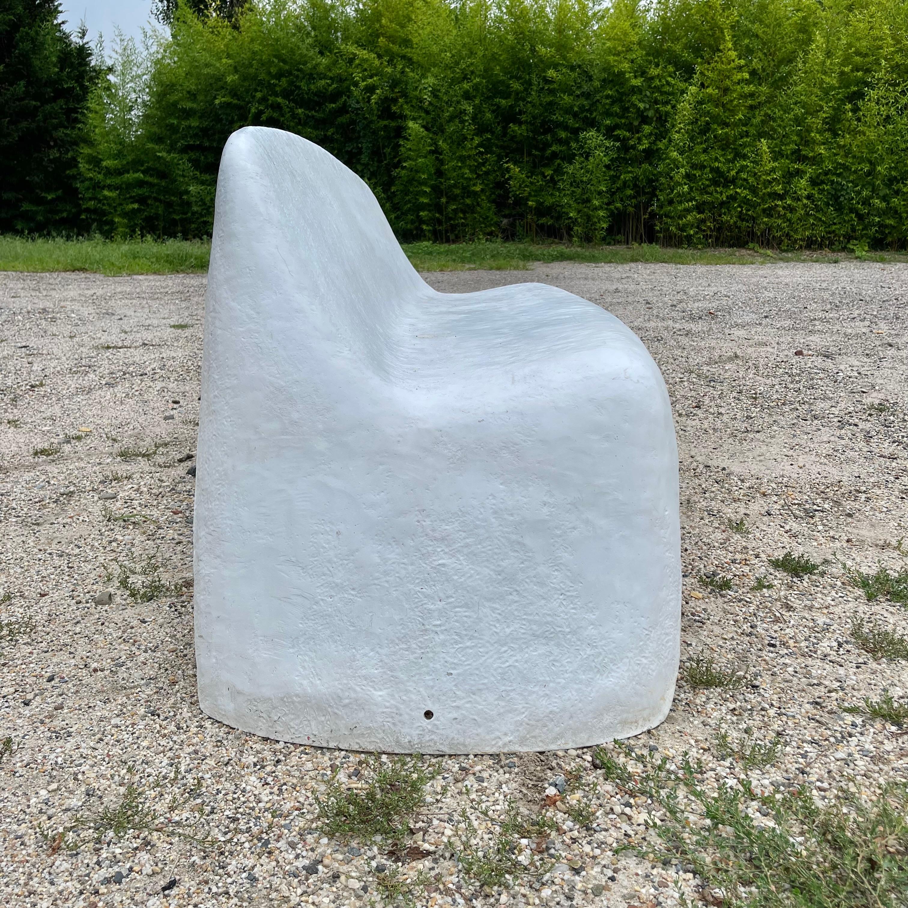 Sculptural Outdoor Fiberglass Bench by Walter Papst, 1960s Germany For Sale 1